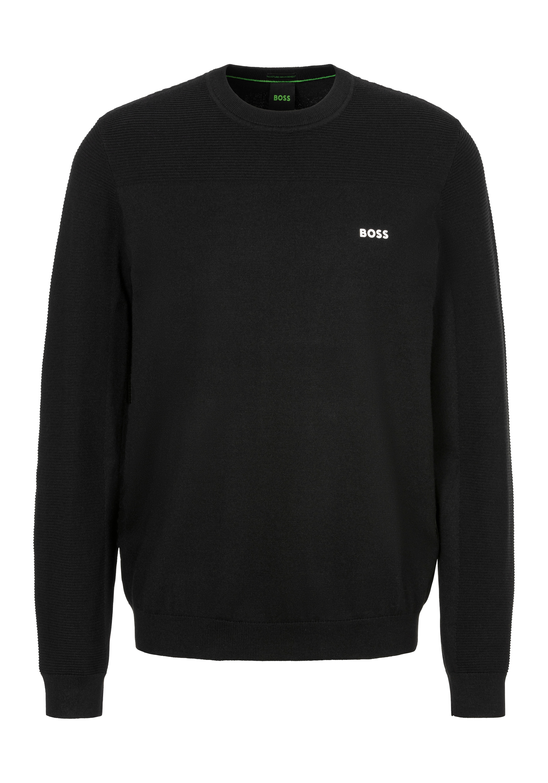 BOSS GREEN Strickpullover »Momentum-X CN«, mit Schurwolle
