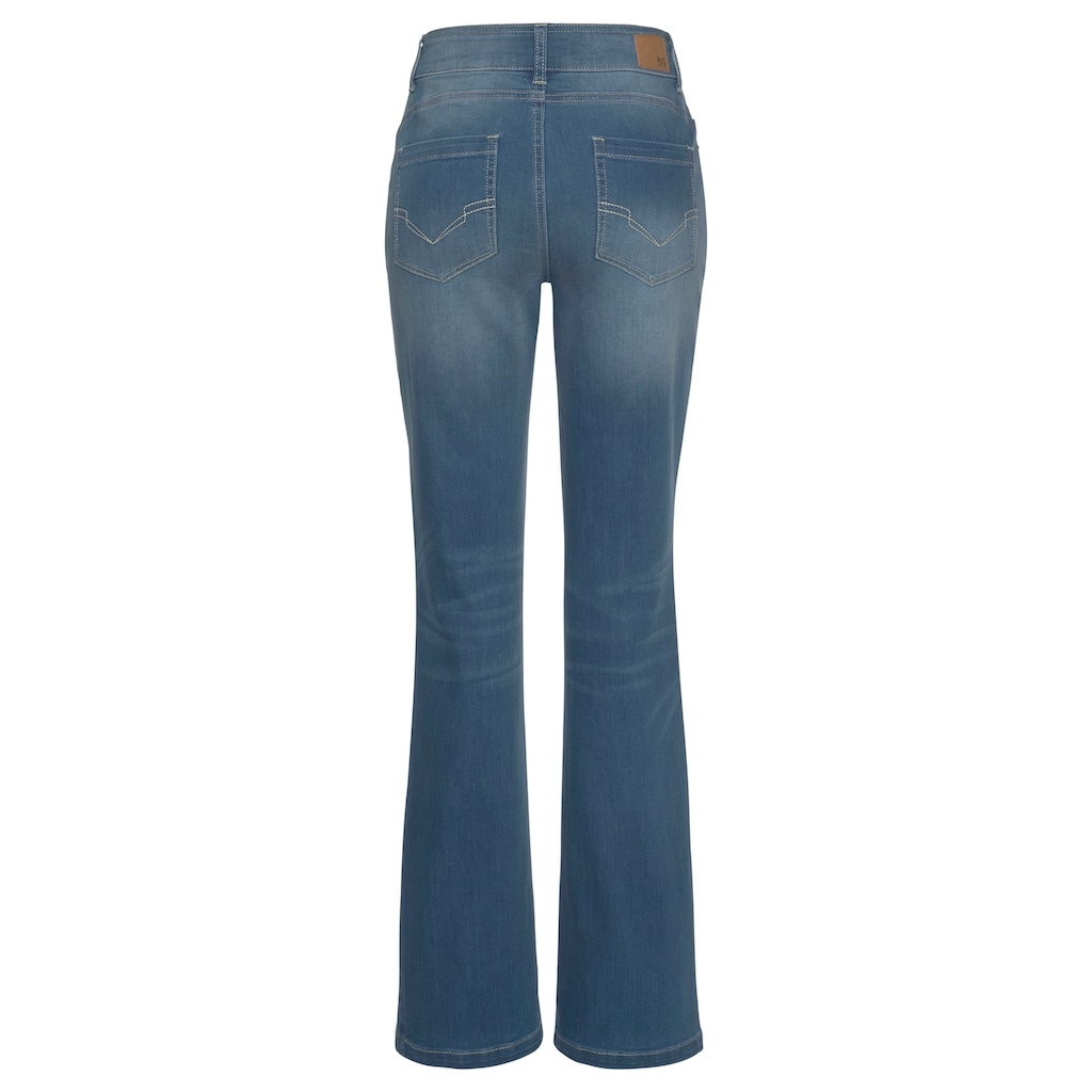 H.I.S Bootcut-Jeans »High-Waist«, Nachhaltige, wassersparende Produktion durch OZON WASH
