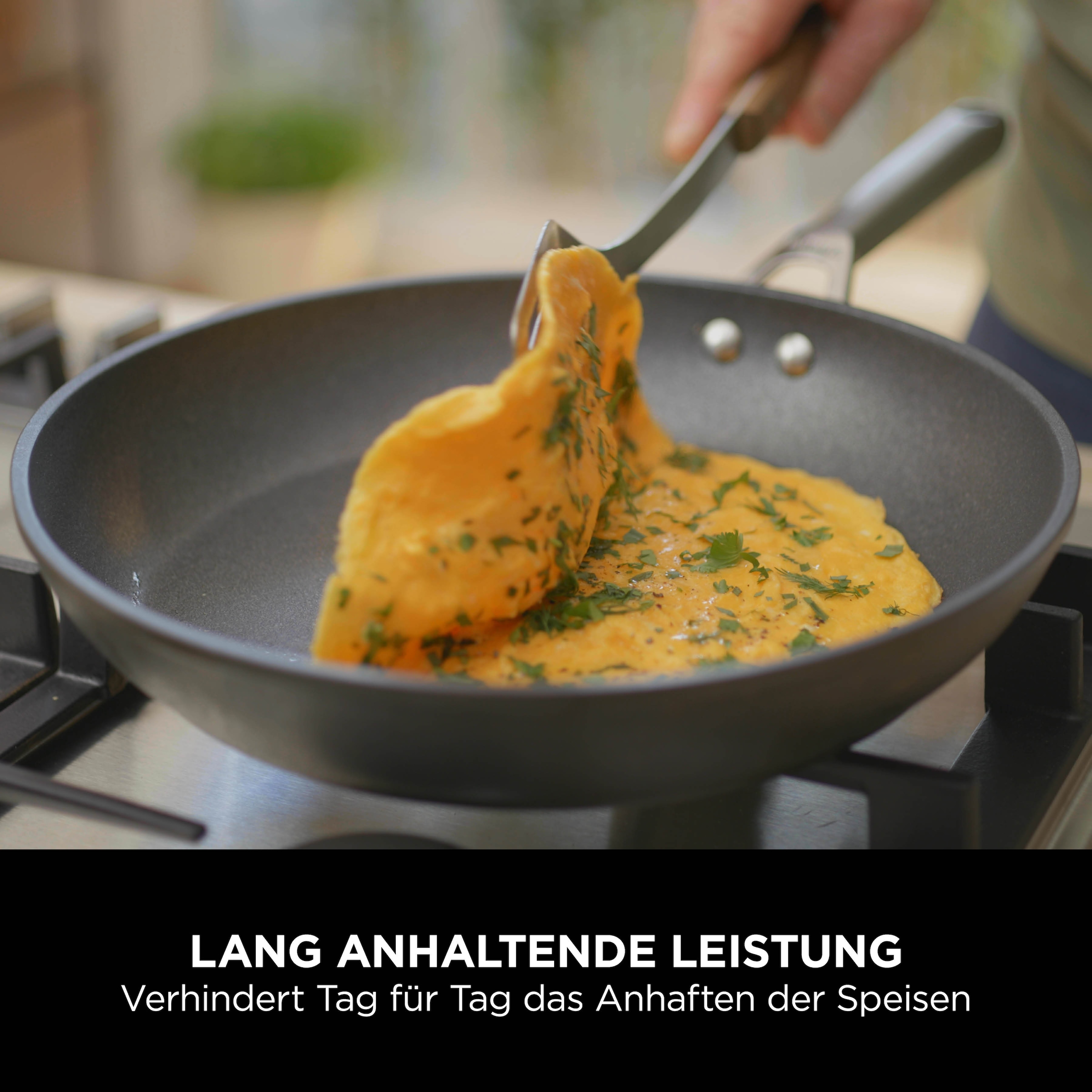 NINJA Wok »Ninja ZEROSTICK Premium Wok 28 cm C30928DE« Aluminium 1 Stk. tlg. Premium Kollektion, ZEROSTICK Technologie, garen ohne Fett