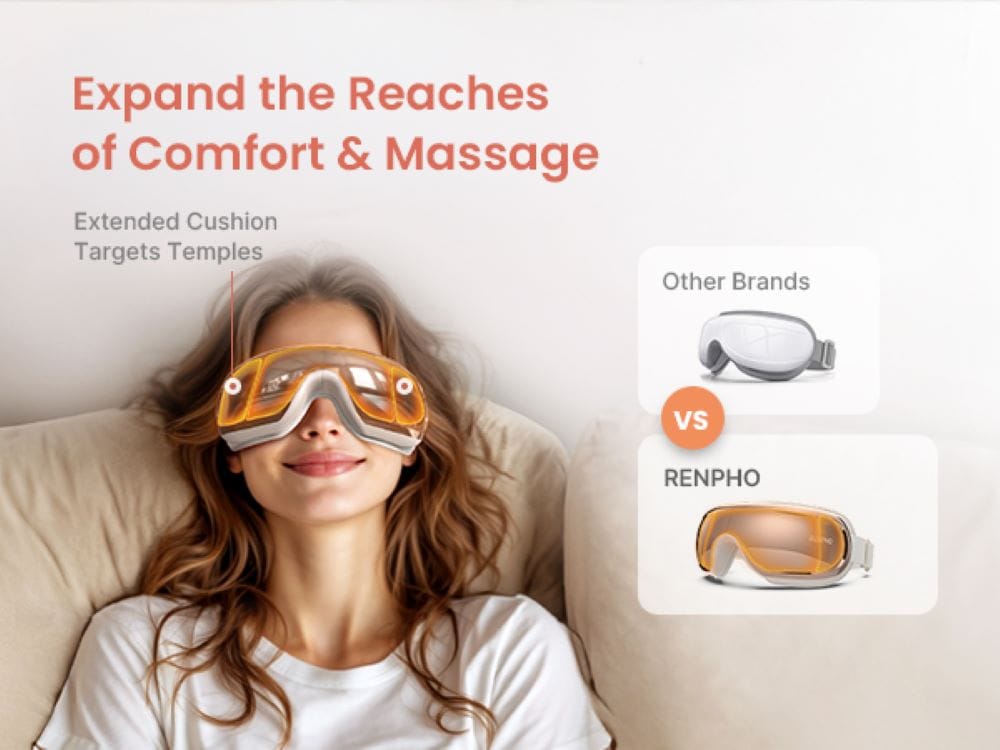 Renpho Beruhigungs- und Entspannungsgerät »Eyeris 3 Augenmassagegerät«, Wohltuende Entspannung für die Augen