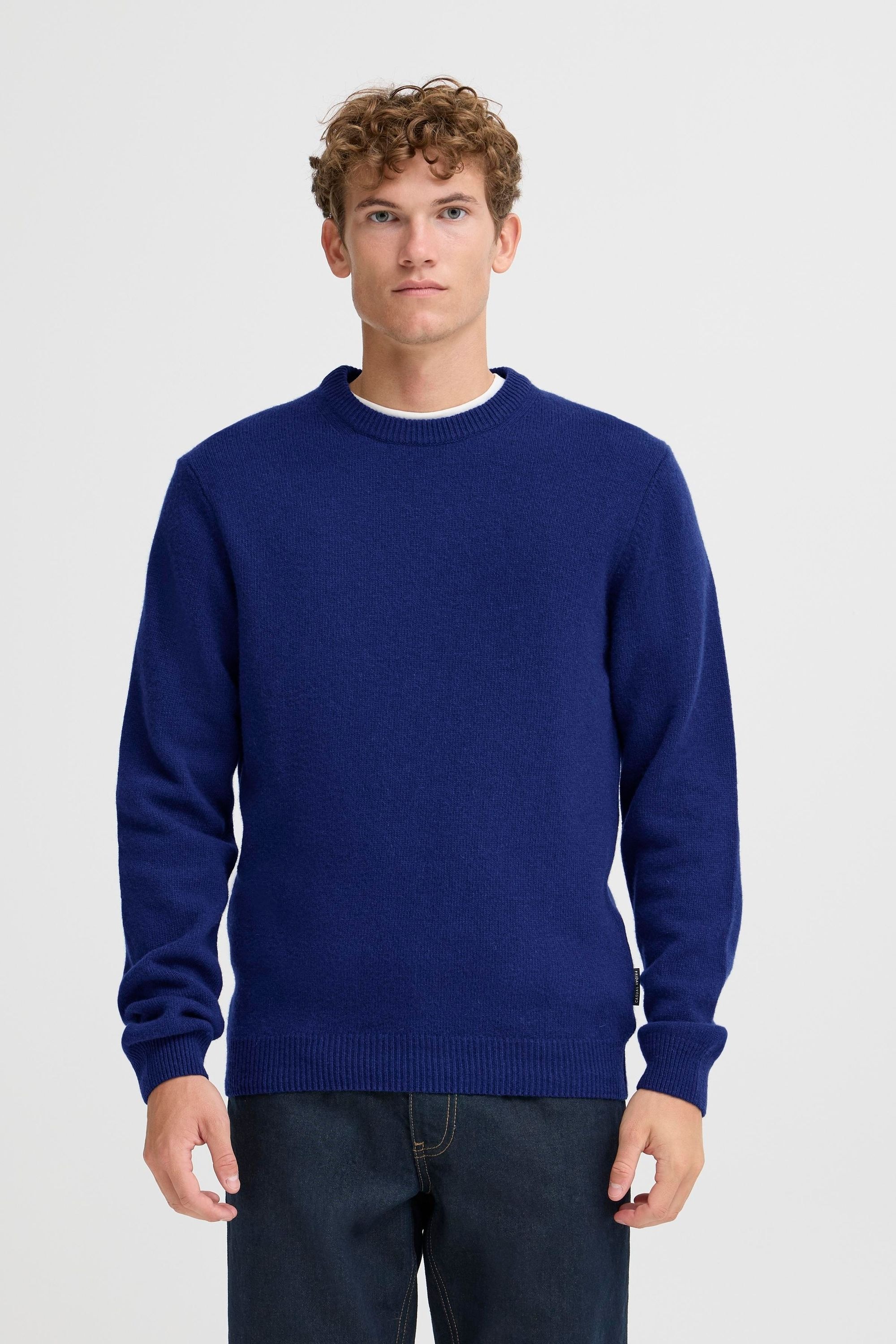 Casual Friday Strickfleece-Pullover »Strickpullover CFKarl«
