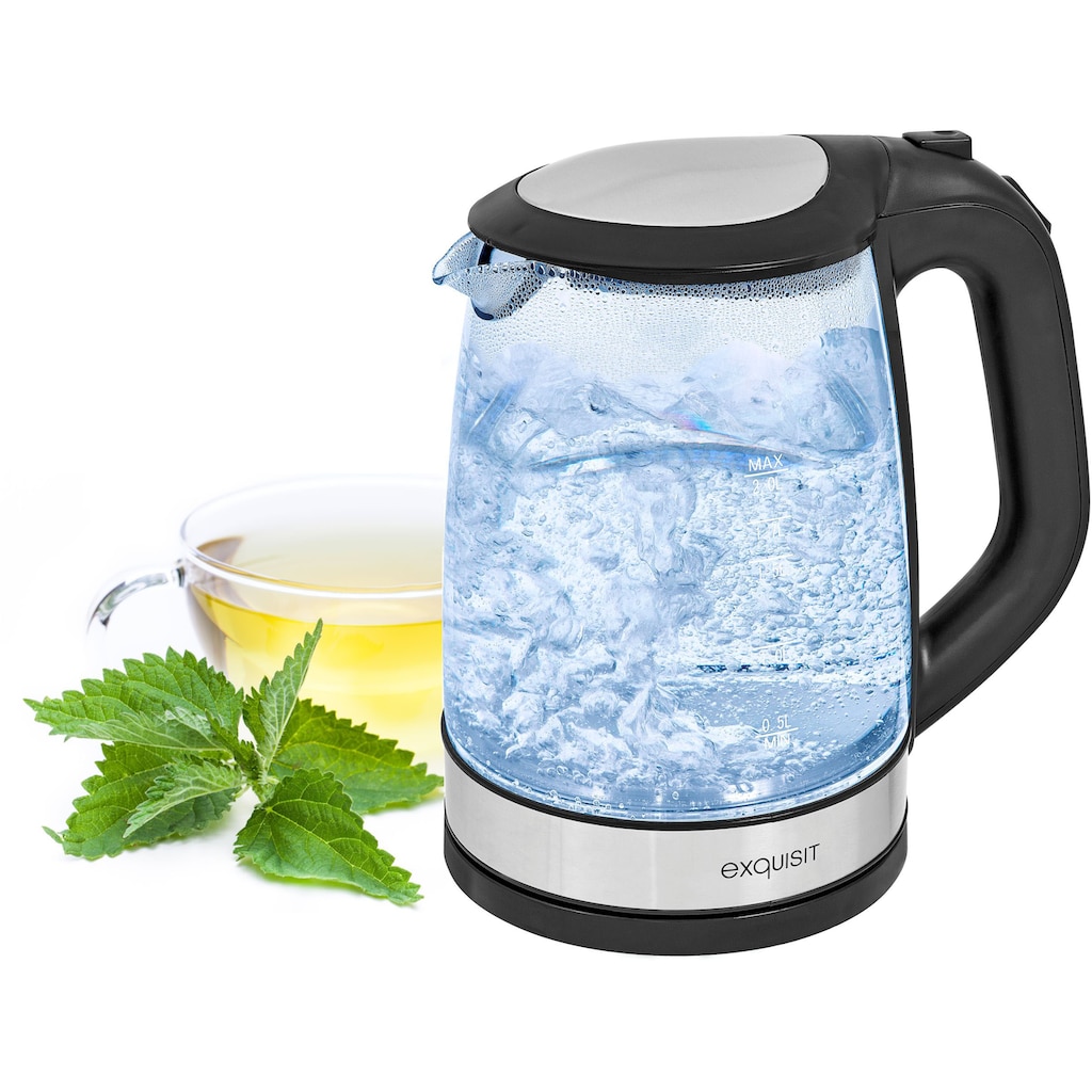 exquisit Wasserkocher »WK 3501 swg«, 2 l, 2200 W