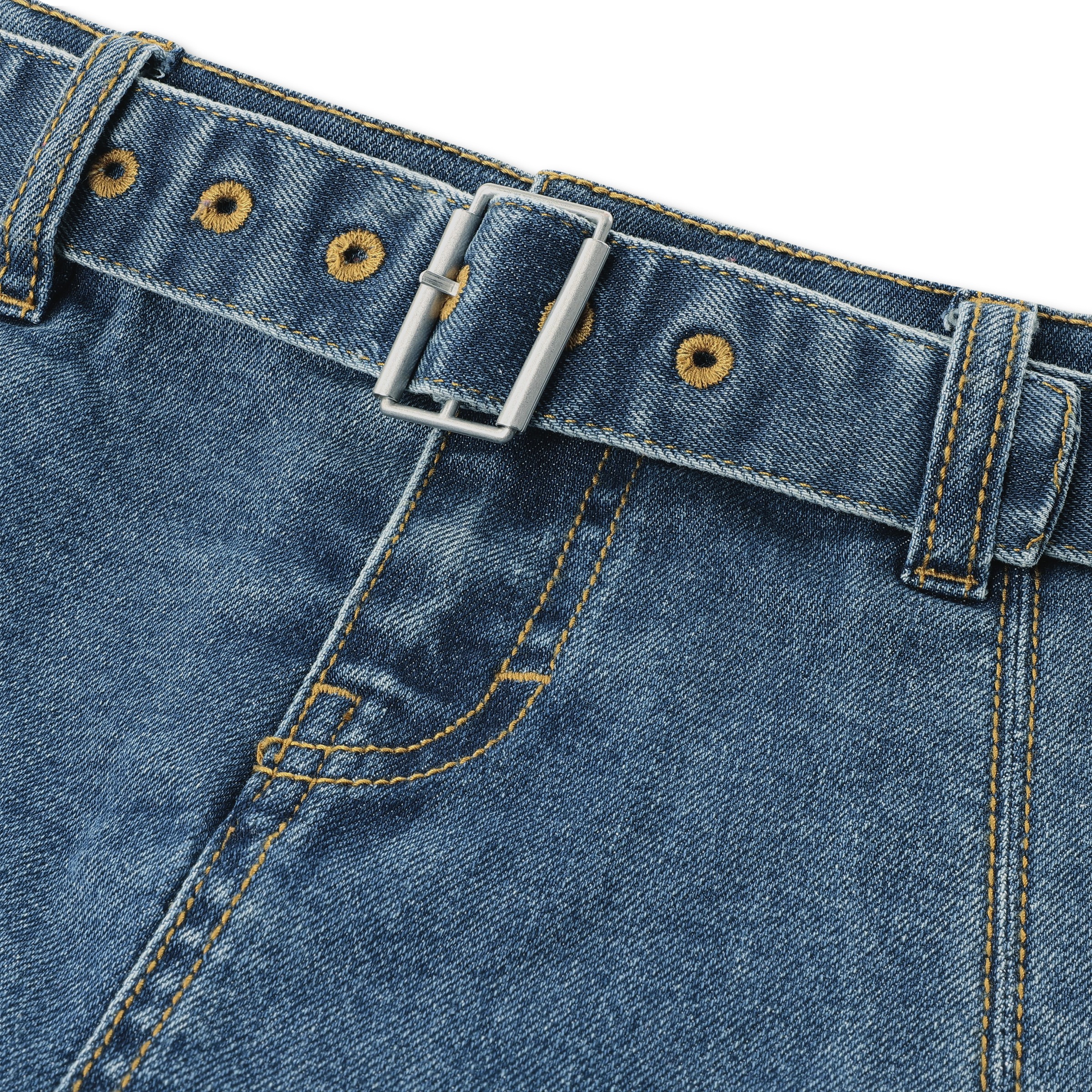 Levi's® Kids Jeansrock »LVG PLEATED SKORT W BELT« Denim-Rock-Shorts mit Jeans-Gürtel - für Girls