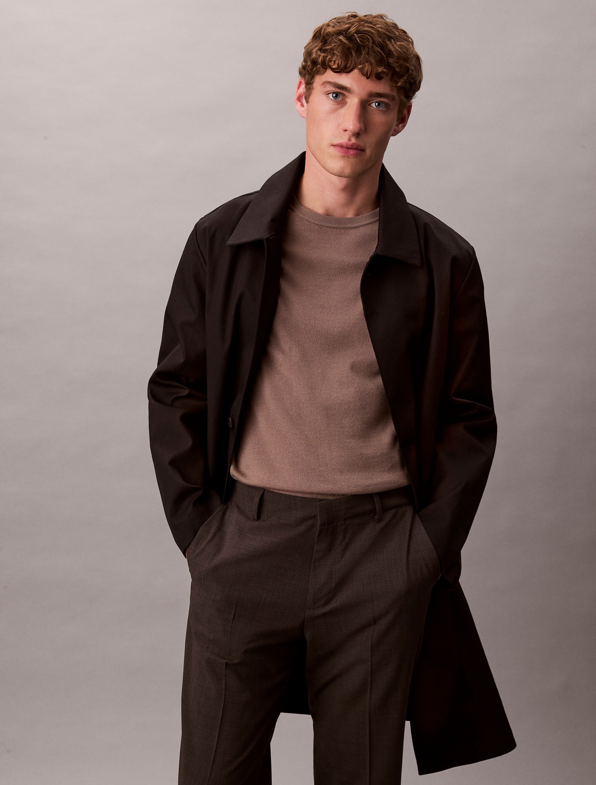 Calvin Klein Strickpullover »LS 100% MERINO CREW 14GG« Mit Rundhalsausschnitt, regular fit