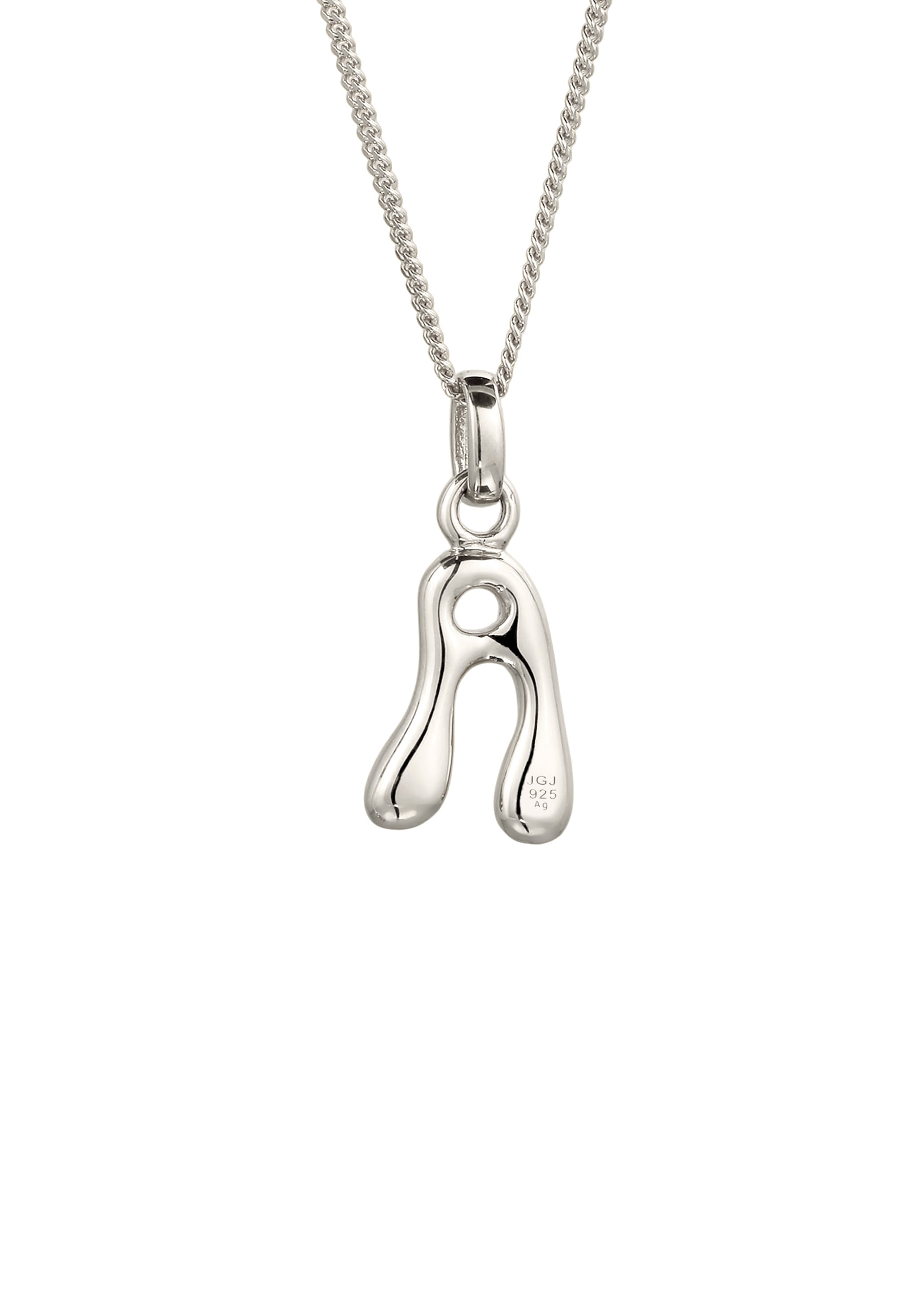 Elli Kette mit Anhänger »Halskette Melted Buchstabe A 925 Sterling Silber«