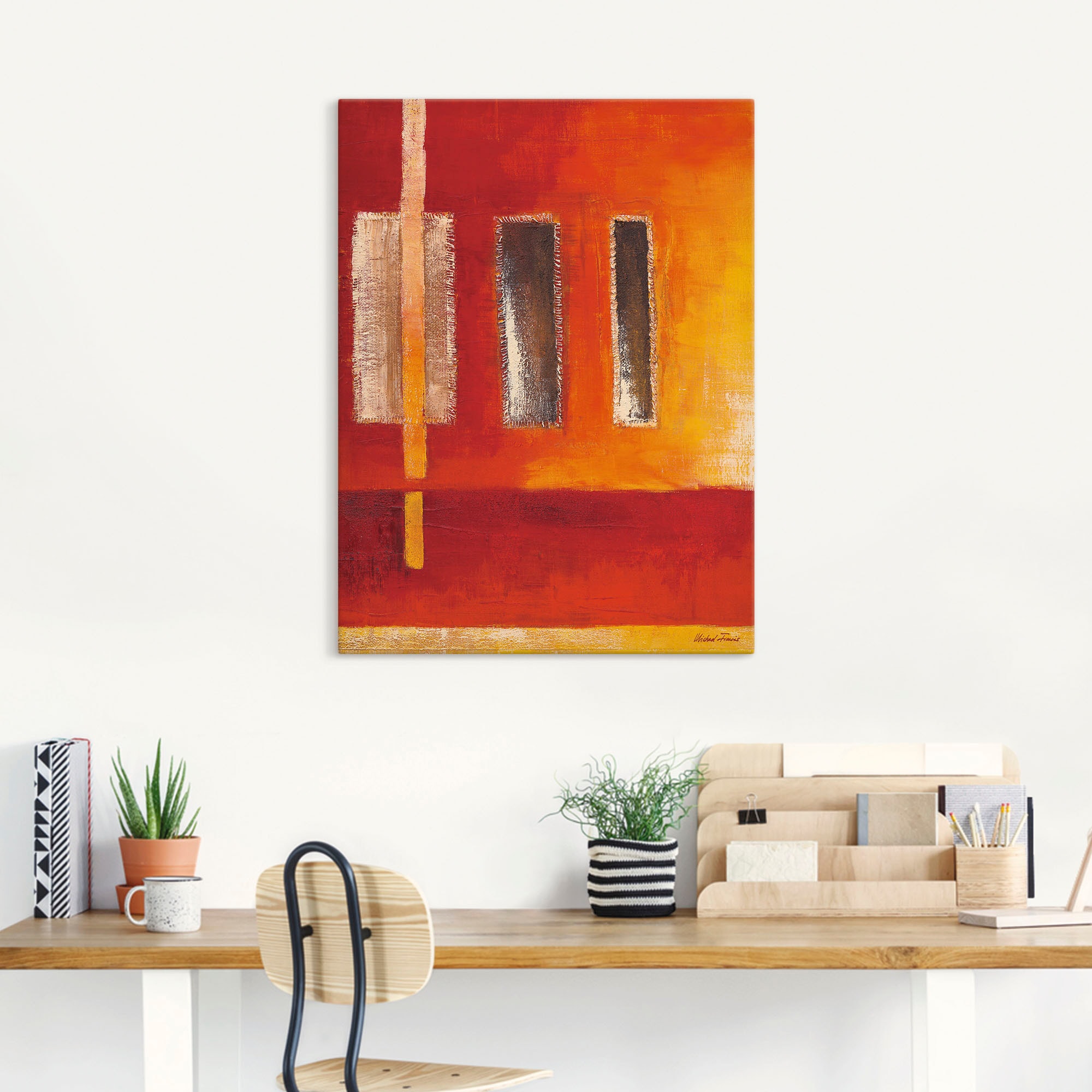 Artland Leinwandbild »Felder I - Abstrakt« Muster 1 Stk. tlg. als Leinwandbild, Poster in verschied. Größen