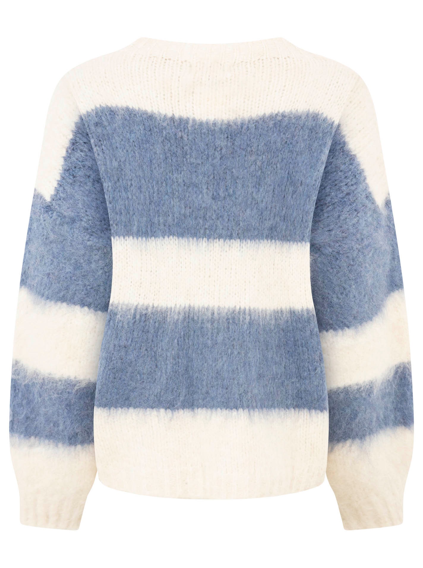 Zwillingsherz Strickpullover »"Streifen"« kuschelig mit Rundhalsausschnitt, Blockstreifen und Wollanteil