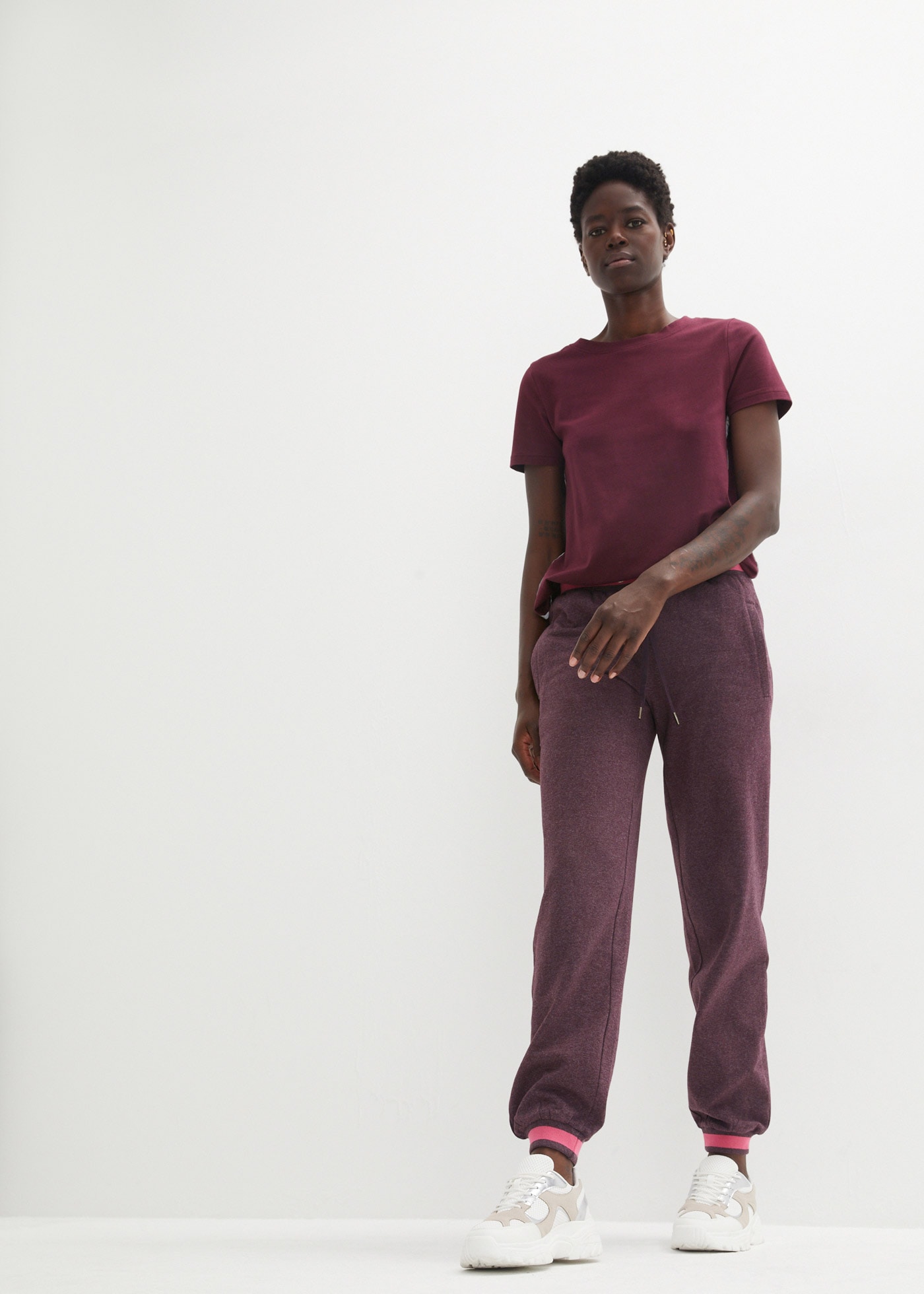 bonprix Sweathose »Sweathose aus Baumwoll-Mix, 2er Pack«  Sweathose aus Baumwoll-Mix, 2er Pack