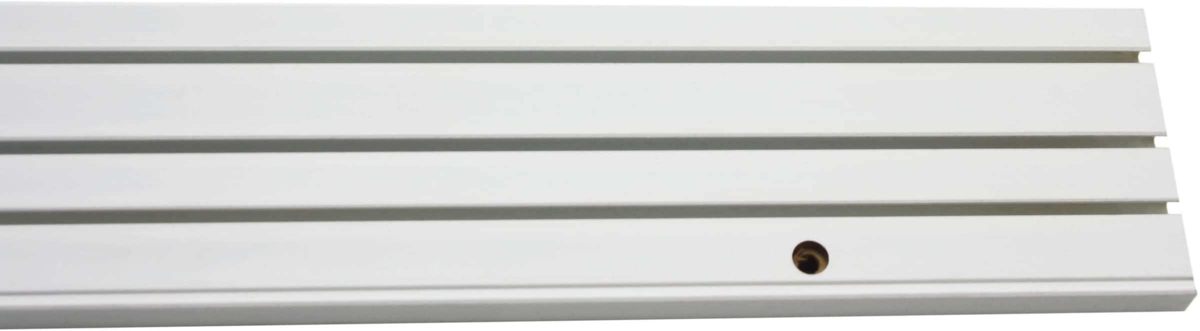 GARDINIA Vorhangschiene »Vorhangschiene GE mit Profil für  Blendenbefestigung«, 1 läufig-läufig, mit Bohren, Holz, gebohrt für  Deckenmontage im OTTO-Shop