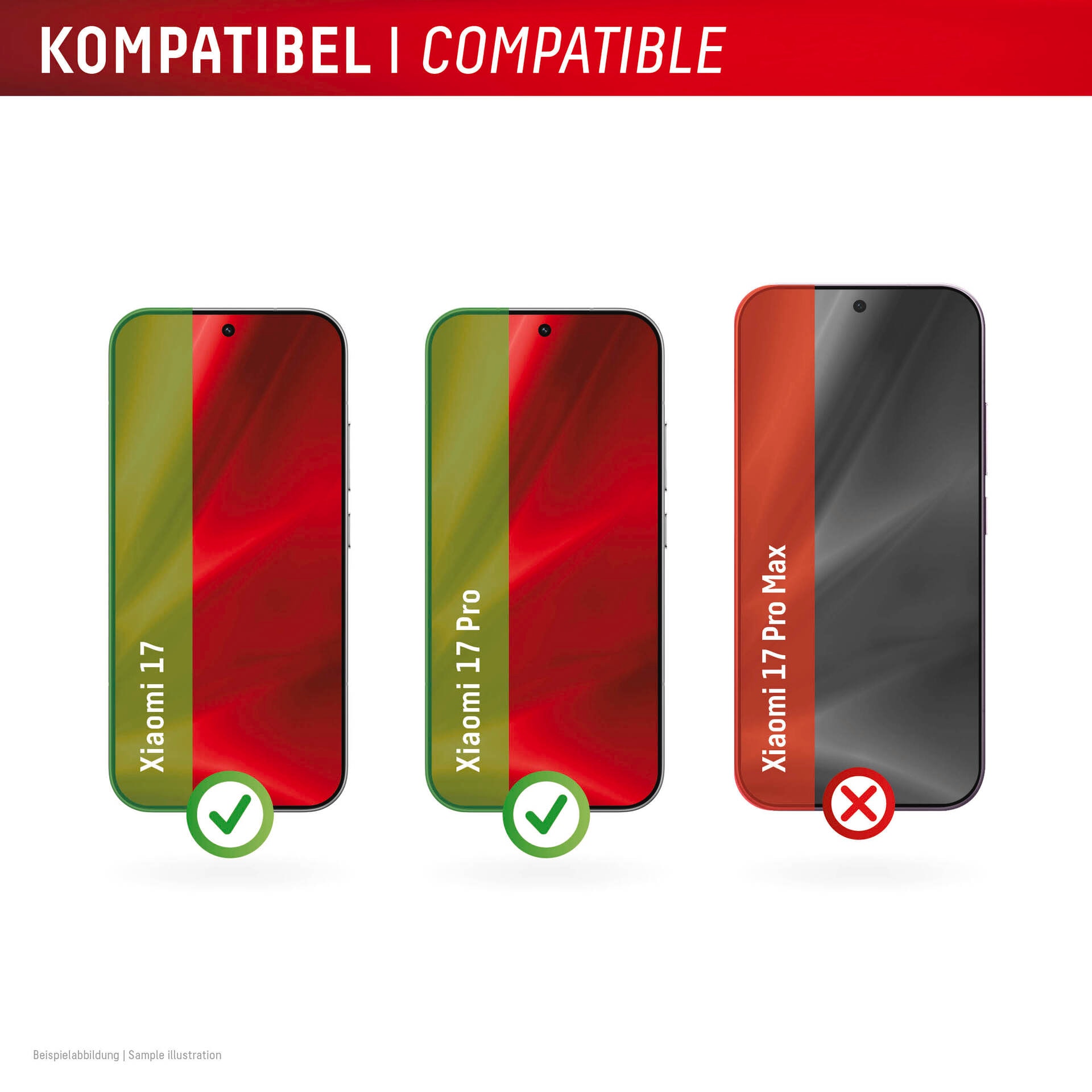 Displex Displayschutzglas »Smart Glass - Ultra-Dünn Unzerbrechlich Unsichtbar« für Xiaomi 17;Xiaomi 17 Pro Displayschutzfolie, Schutzfolie, Bildschirmschutz, kratz- & stoßfest