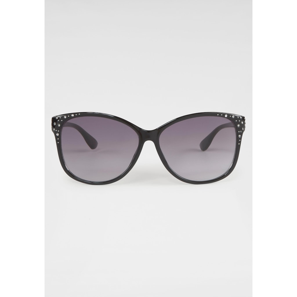 catwalk Eyewear Sonnenbrille, mit Glitzersteinen, Vollrand