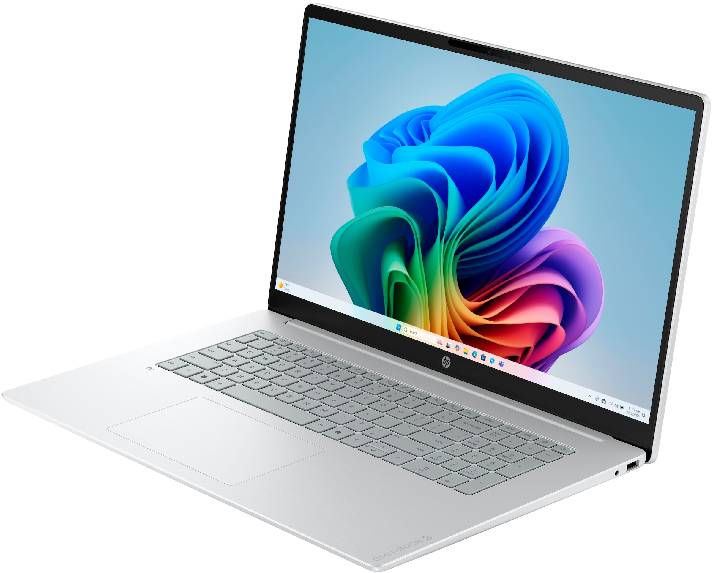 HP Notebook »OmniBook 3 17-dg0055ngx« 43,9 cm / 17,3 ″ Intel Ultra 5 Intel Graphics 512 GB SSD