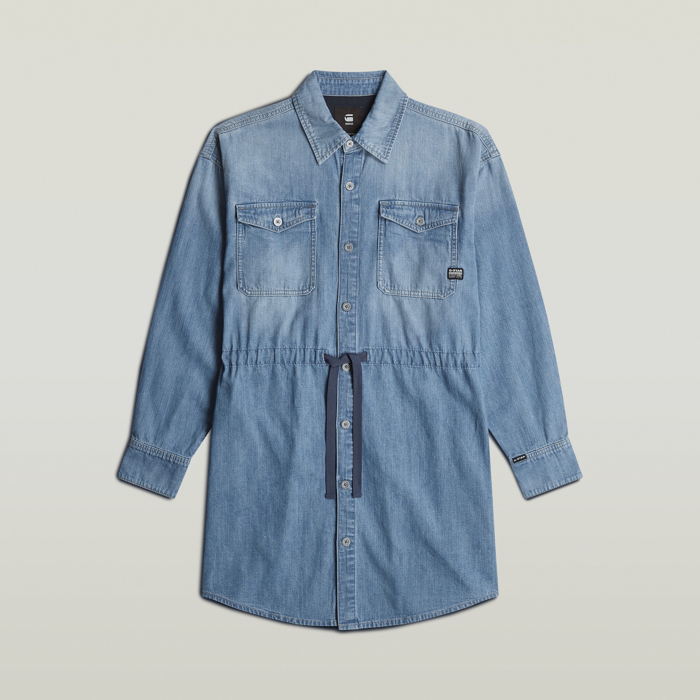 G-STAR Jeanskleid »Relaxed Drawcord Denim Dress«, mit Taschen in der Seitennaht