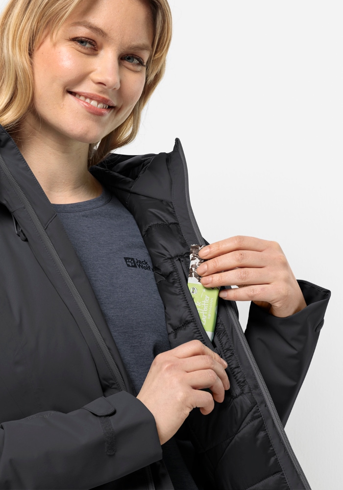 Jack Wolfskin Outdoorjacke »WISPER INS JKT W«, mit Kapuze