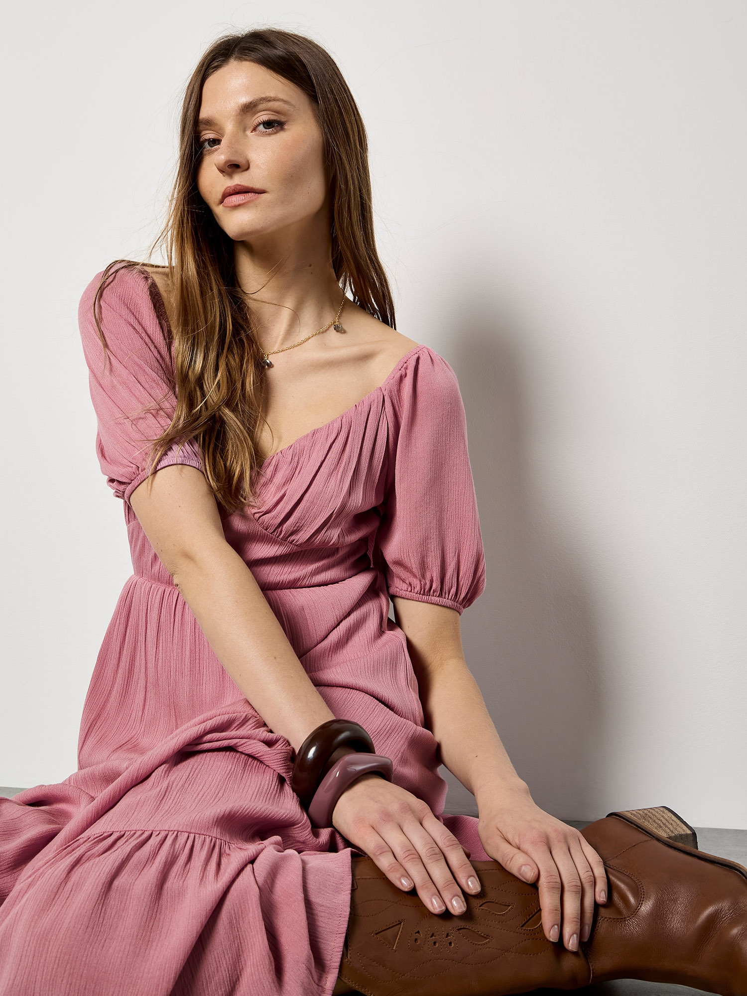 Apricot Maxikleid »Maxikleid« in Knitteroptik