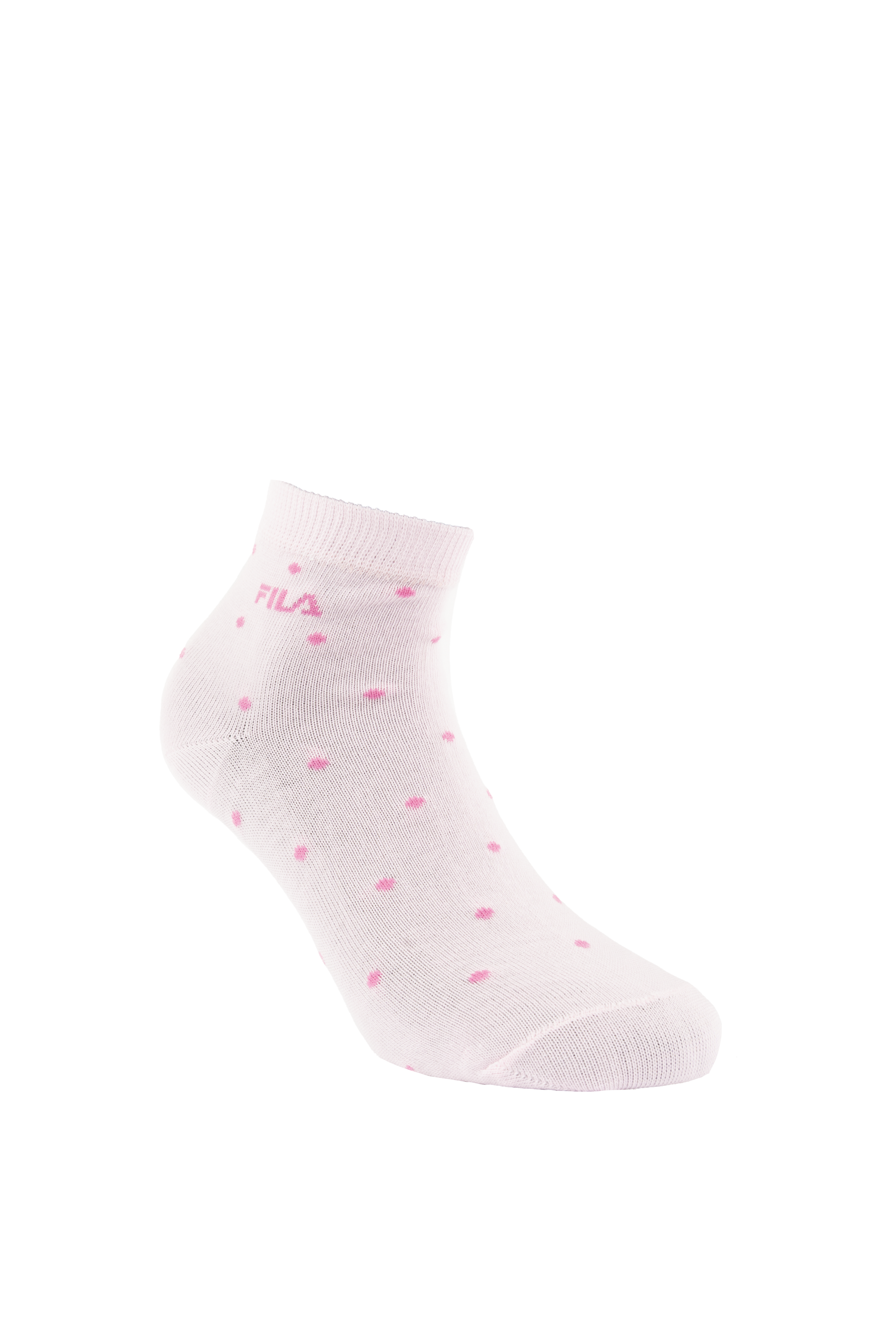 Fila Kurzsocken 3 Paar,  mit schmalem Rippenbündchen, gepunktet, Cotton-Mix
