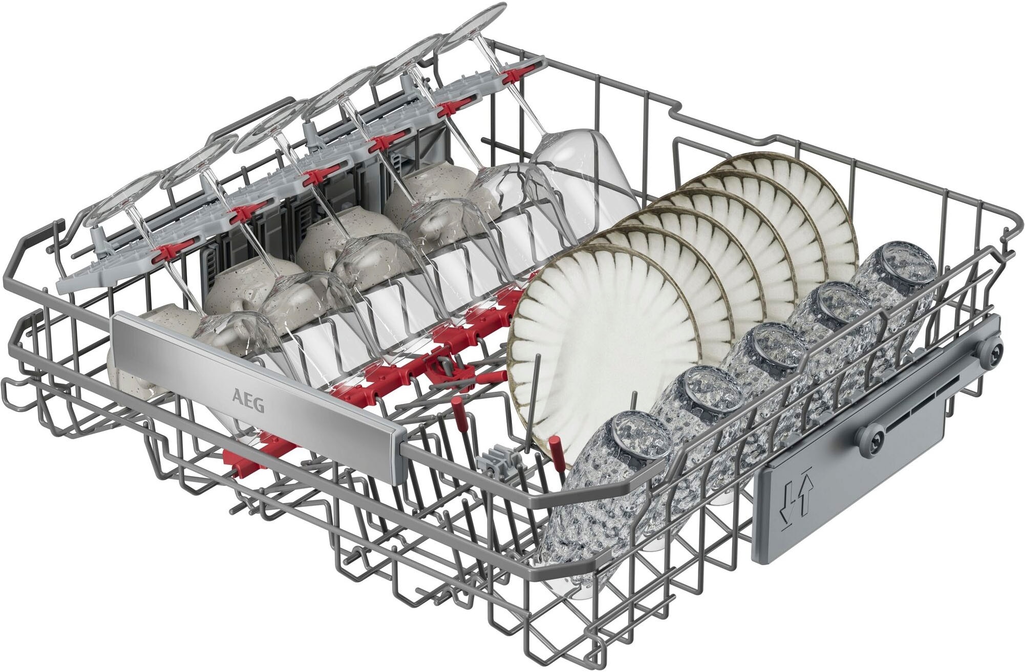 AEG vollintegrierbarer Geschirrspüler Serie 8000, 60 cm, WiFi »GI8200B2SO« 14 tlg. Maßgedecke Wasserparende Spülmaschine mit nur 8,4 l kraftvoll gegen Eingebranntes