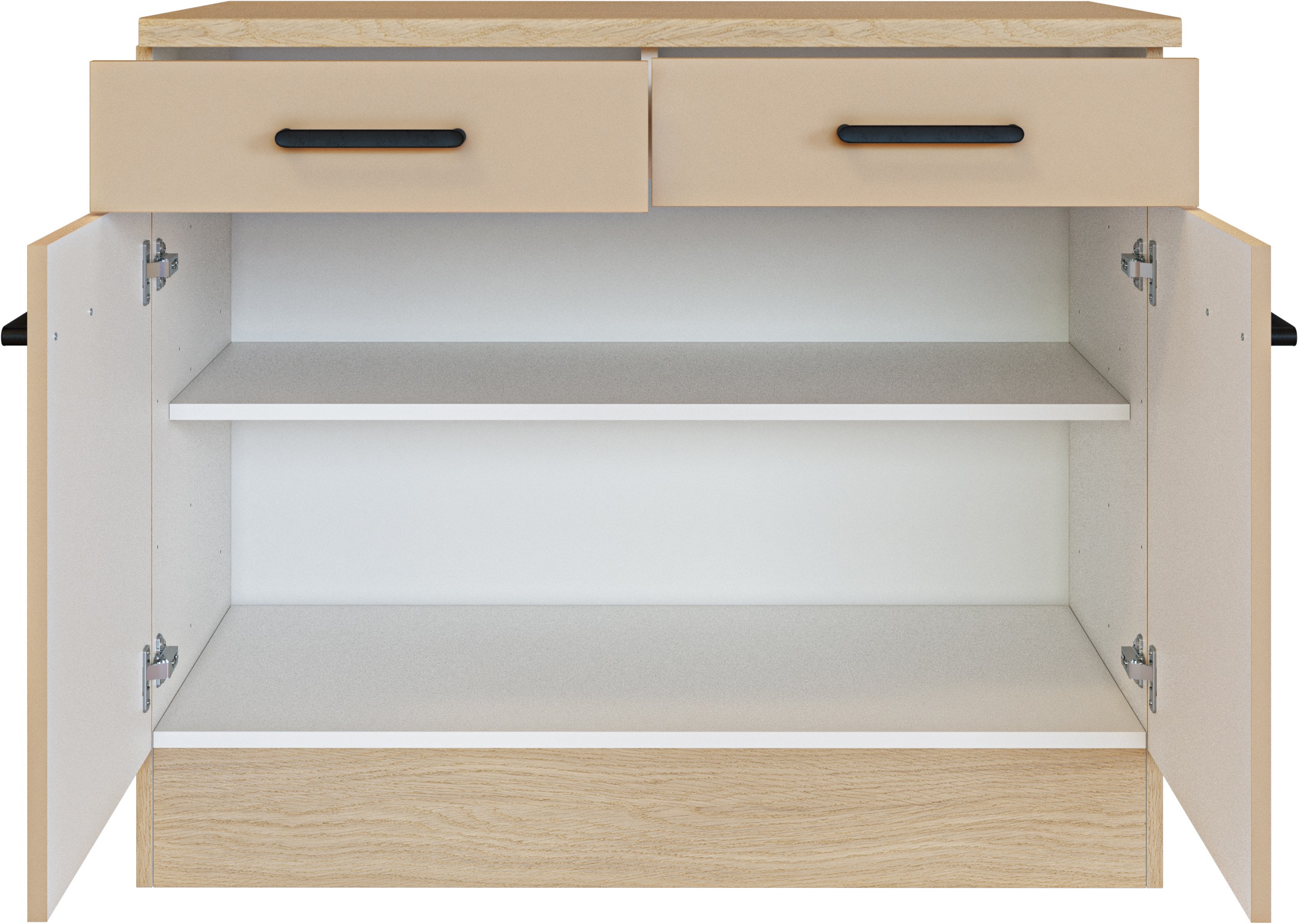 Flex-Well Unterschrank »Creso« 1 Stk. tlg. mit Einlegeboden, Arbeitsplatte und Metallgriffe