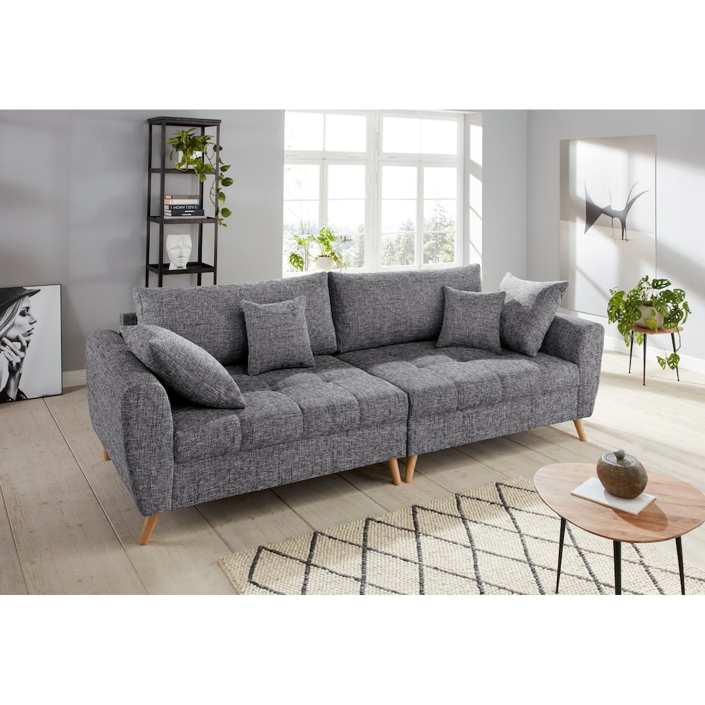 andas Big-Sofa »Blackburn Luxus«, mit besonders hochwertiger Polsterung für bis zu 140 kg Belastbarkeit