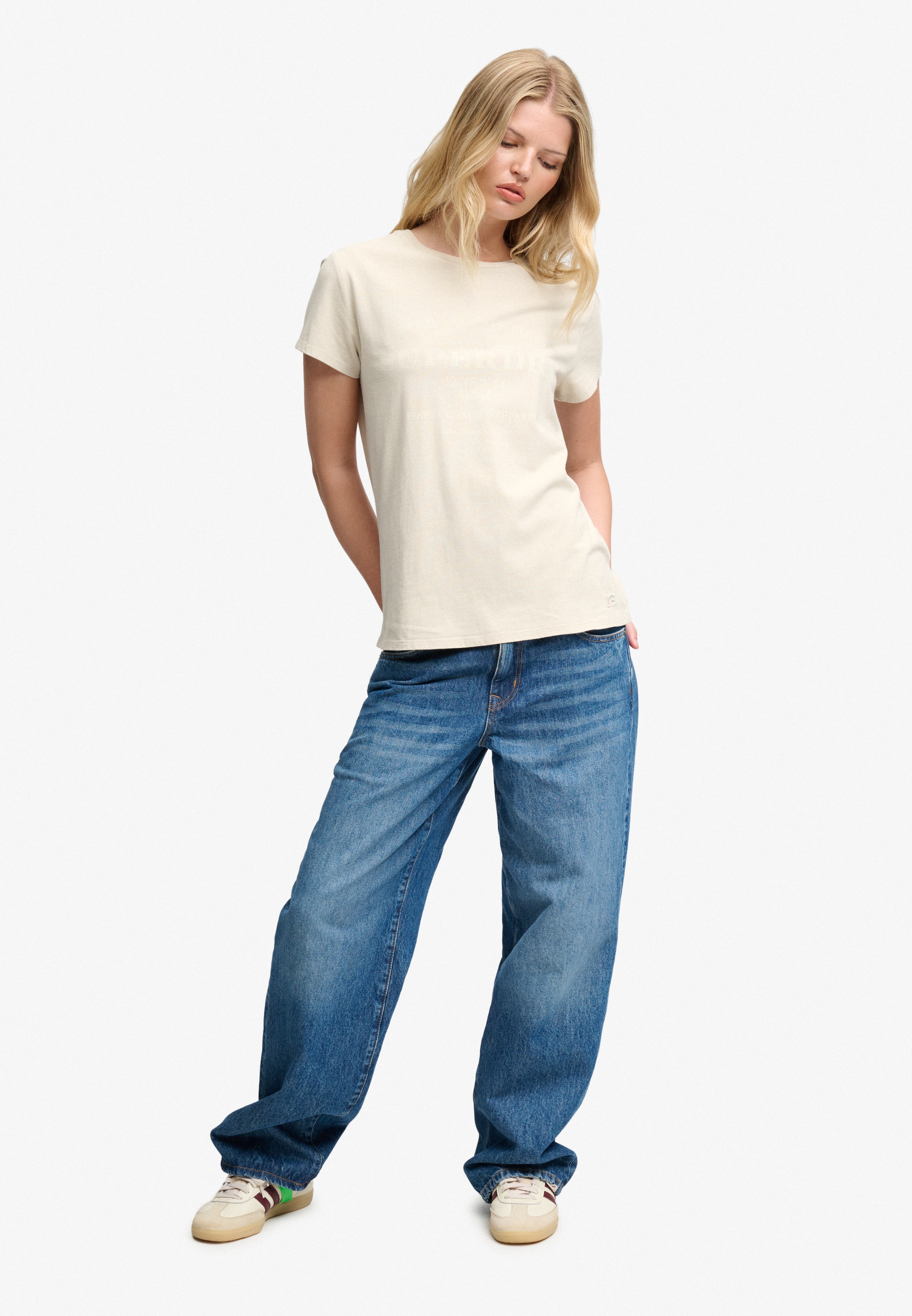 Superdry Print-Shirt »LUXE CASUAL CLASSIC TEE« Baumwolle, slim fit