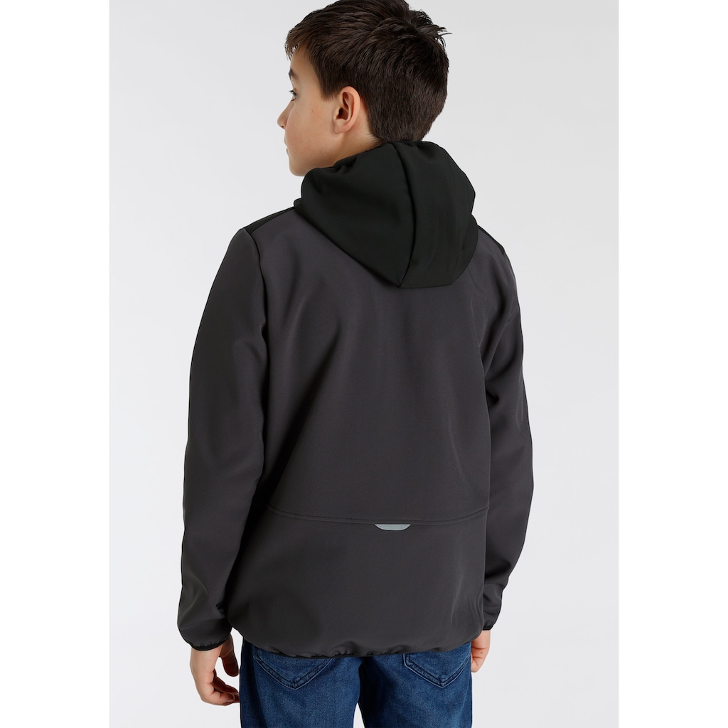 Jack Wolfskin Softshelljacke »FOURWINDS JACKET KIDS«, mit Kapuze