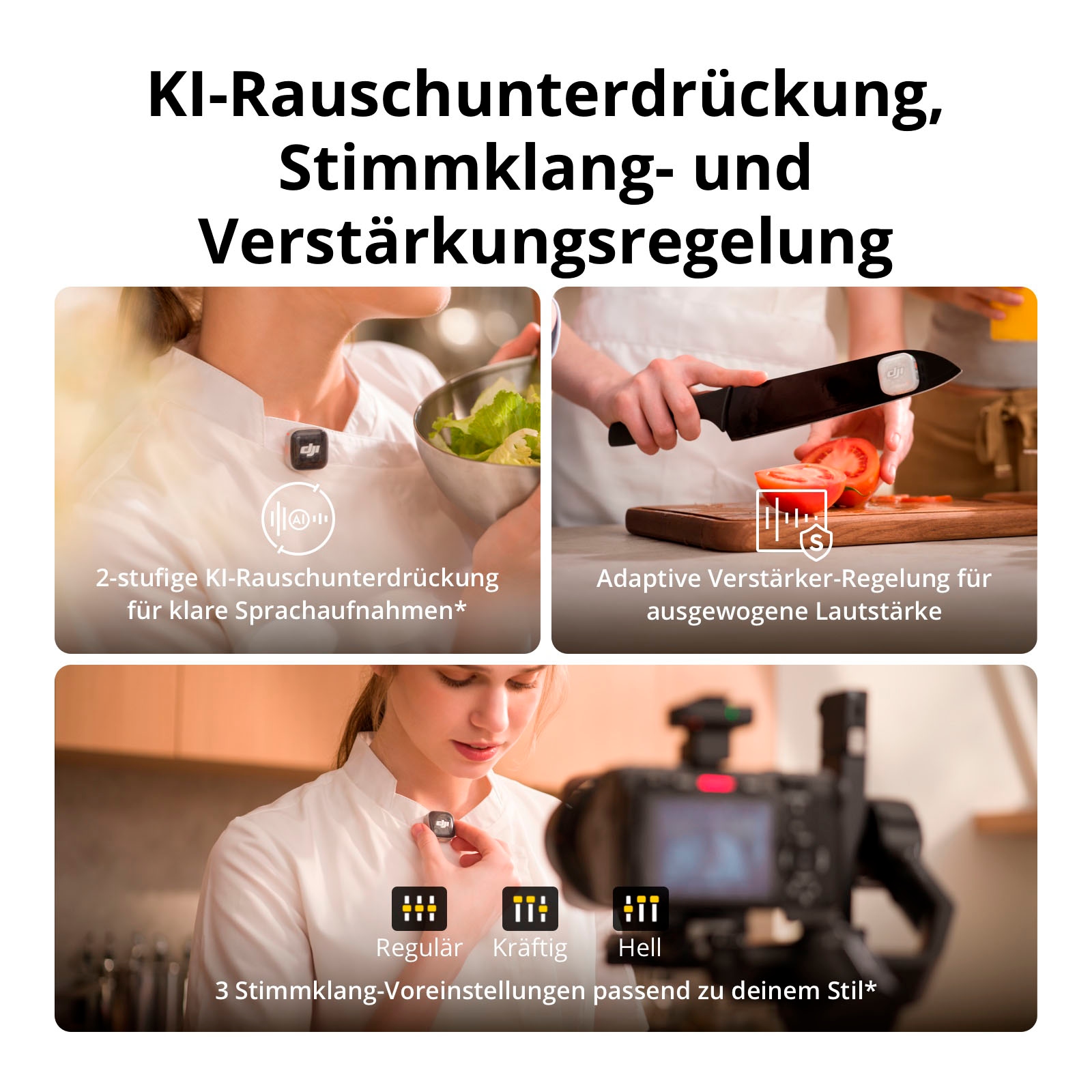DJI Mikrofon »Mic Mini 2S (1 TX + 1 Mobile RX + Charging Case)«