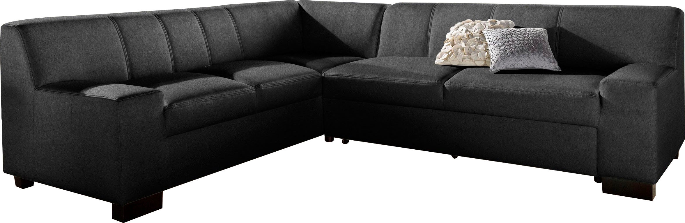 DOMO collection Ecksofa »Norma Top, elegant und modern, flache Armlehnen, L-Form« wahlweise mit Bettfunktion