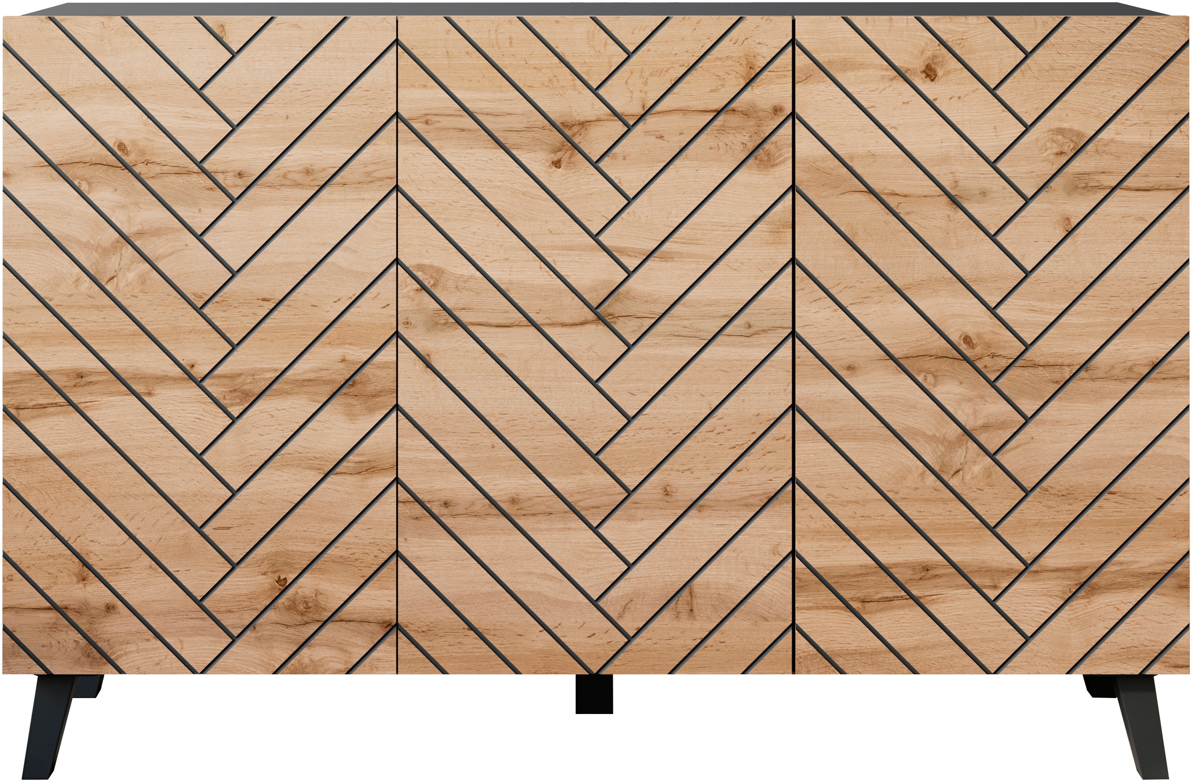 INOSIGN Sideboard »SIDEBOARD PHUKET«, (1 St.), Modernes Sideboard mit 6 Fächern, Breite 120 cm