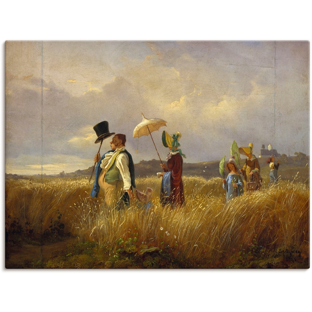 Artland Wandbild »Der Sonntagsspaziergang. 1841«, Gruppen & Familien, (1 St.)
