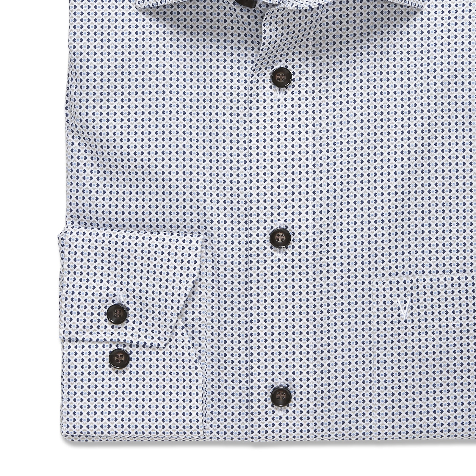 MARVELIS Langarmhemd mit Minimal-Print