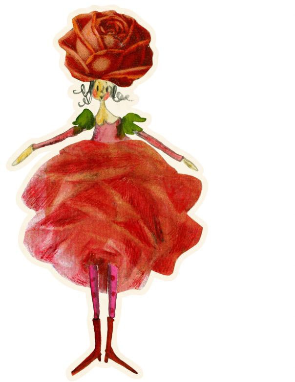 Wall-Art Wandtattoo »Rosen Elfe Monat Juli Rose«, (1 St.), selbstklebend, entfernbar