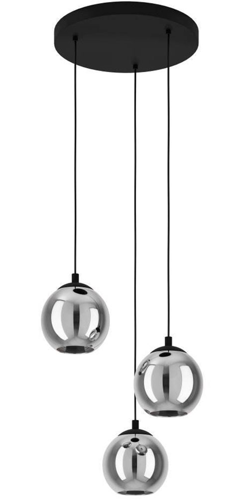 Eglo Pendelleuchte »ARISCANI« E27 1 Stk. Lampe für Esstisch in schwarz, Größe Ø 42,5 cm Höhe: 110 cm