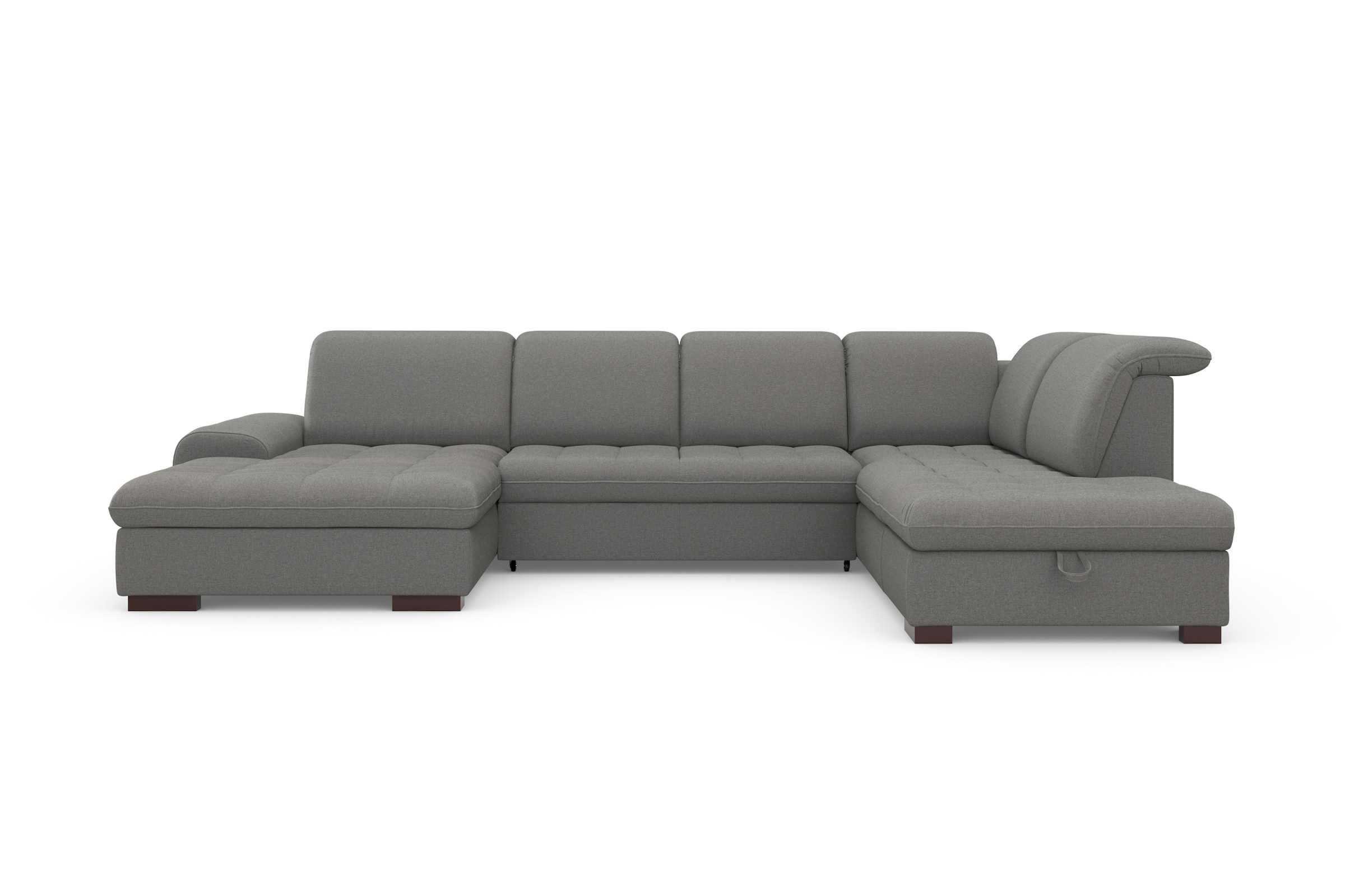 sit&more Wohnlandschaft »Luxor U-Form«, wahlweise mit Bettfunktion, Bettkasten und Kopfteilverstellung