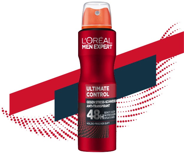 L'ORÉAL PARIS MEN EXPERT Deo-Spray »Deo Spray Ultimate Control 48h«, (Packung, 6 tlg.)