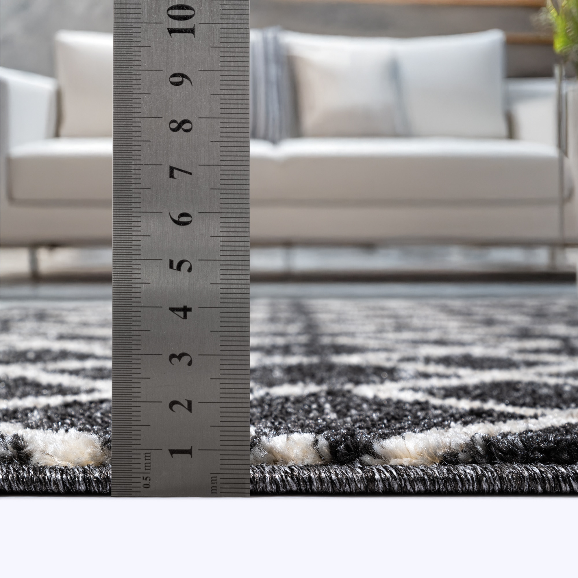 Sanat Teppich »Boho 8205« rechteckig 10 mm Höhe Kurzflor, robust, Boho, Scandic, für Fussbodenheizung geeignet