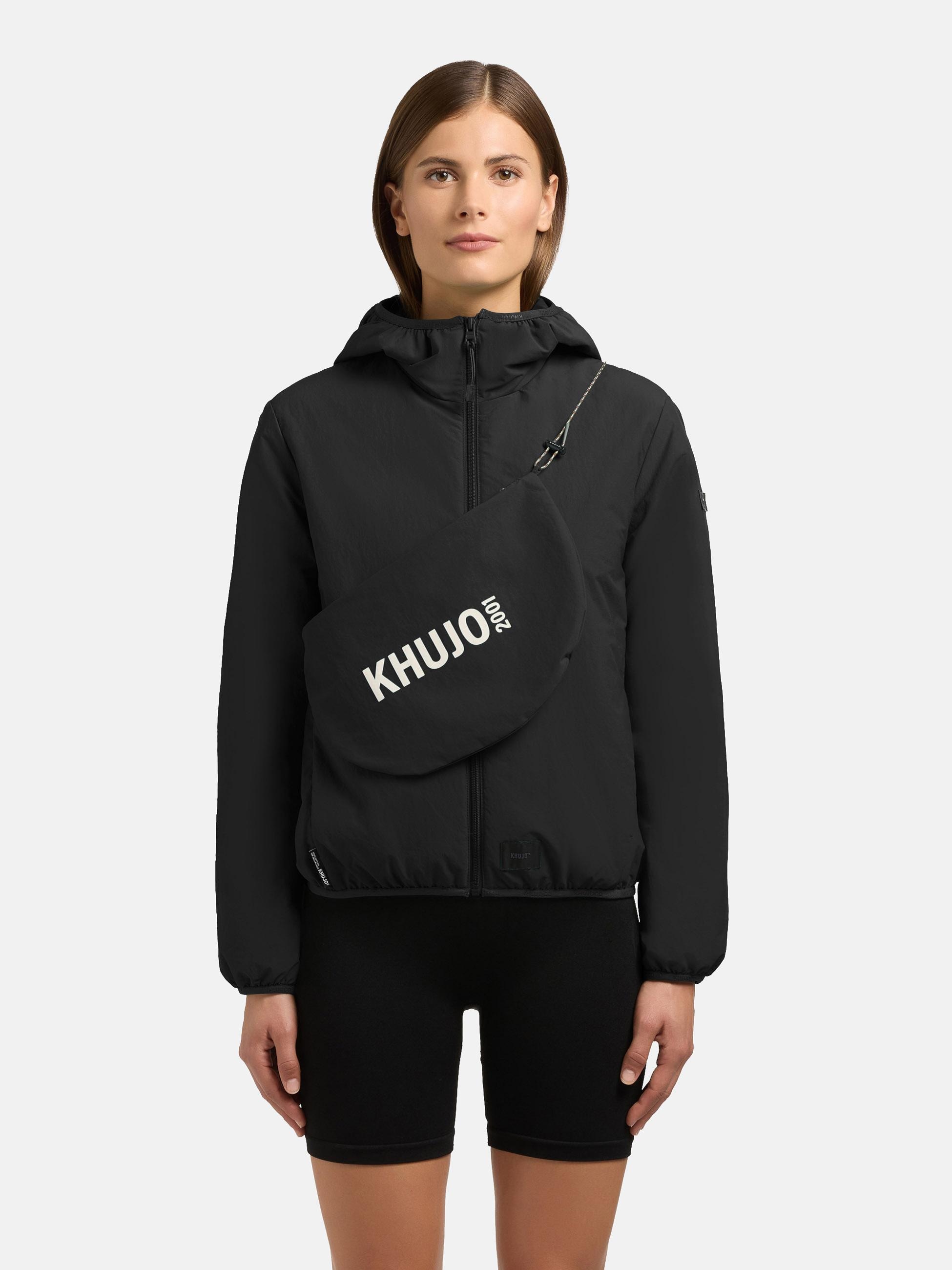 khujo Outdoorjacke »Outdoorjacke Shelly2« mit Kapuze packbare Damen Übergangsjacke mit Tasche