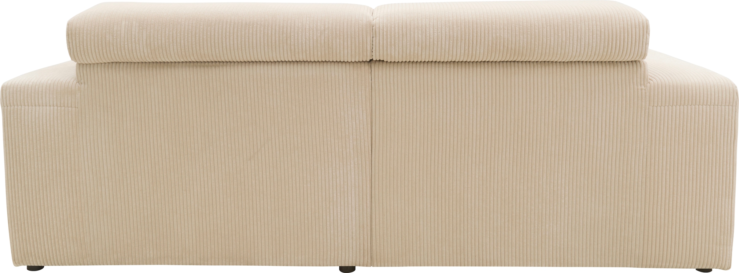 DOMO collection Ecksofa »Brandon kleine Ausführung B/T/H: 214/100/80 cm«, Mit Kopfteilverstellung, auch in Leder und Cord, L-Form