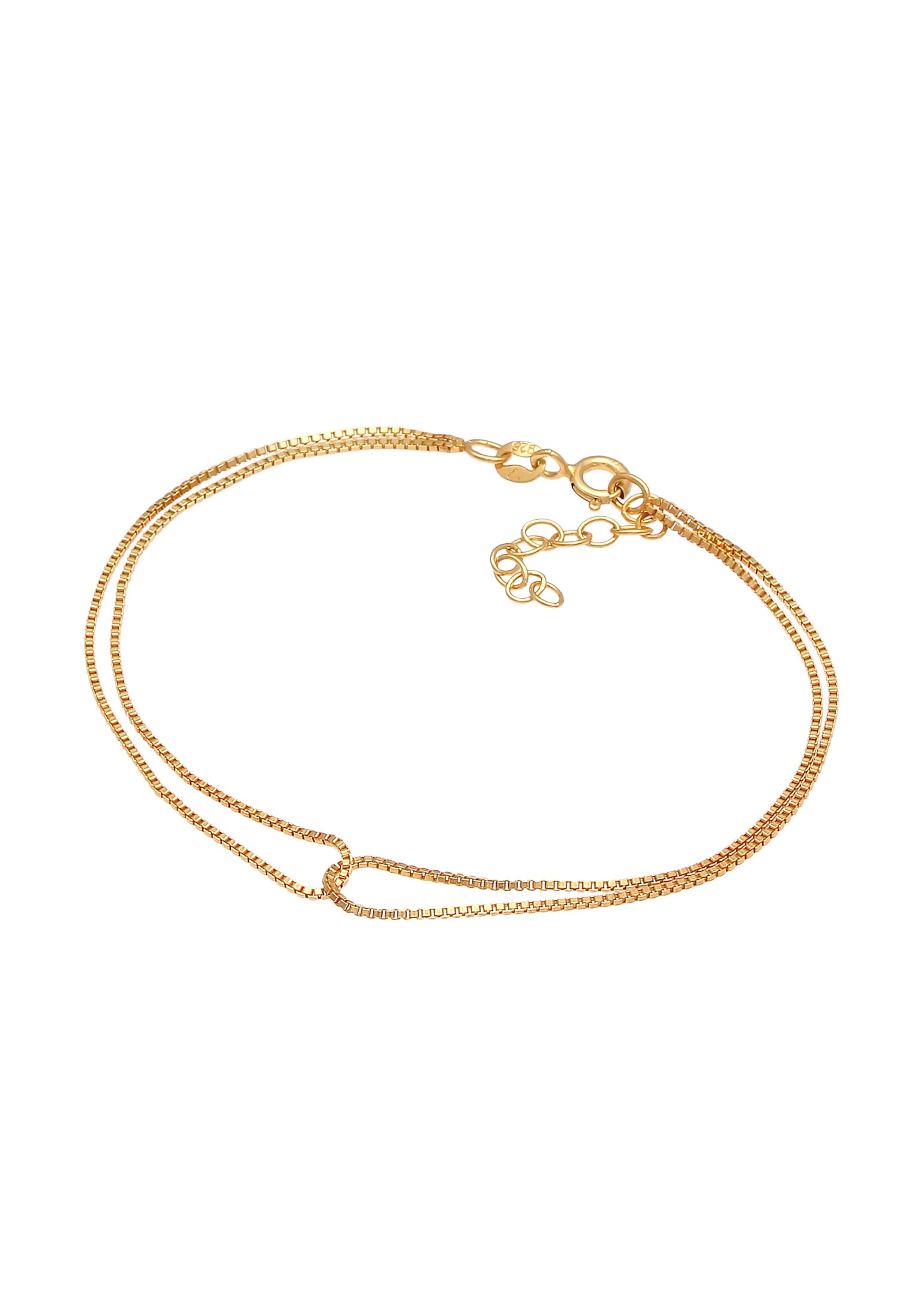 Elli Armkette »Armband Infinity Verschlungen Venezianer Basic 925 Silber«