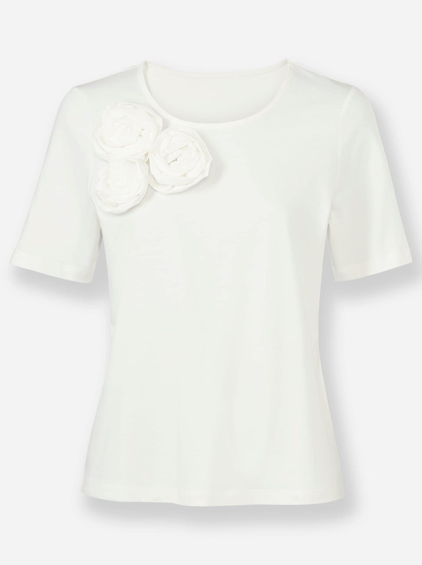 Lady Rundhalsshirt »Kurzarm-Shirt«, (1 tlg.)