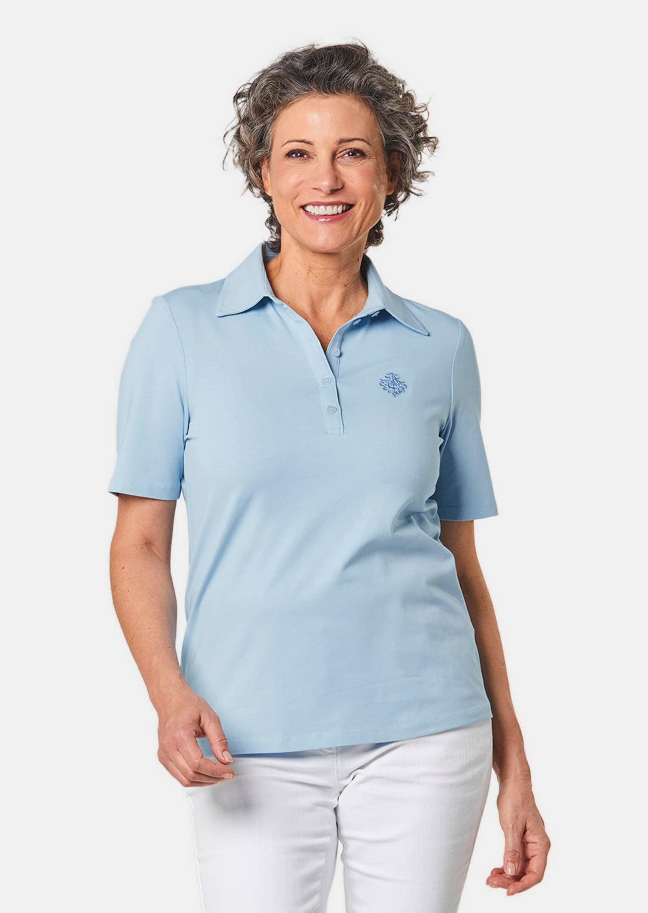 GOLDNER Poloshirt »Kurzgröße Stretchbequemes Poloshirt«