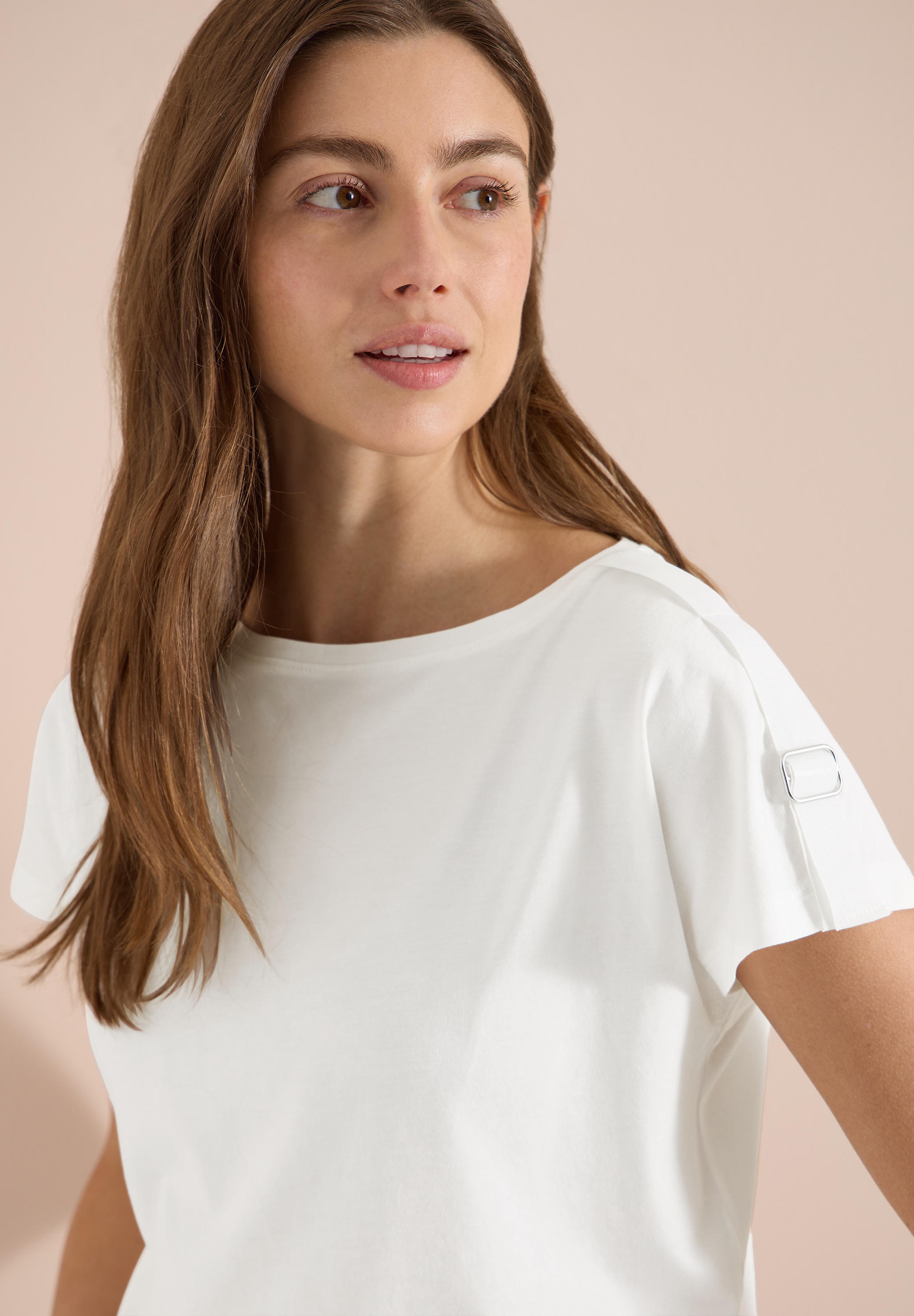 Cecil Kurzarmshirt Sommershirt mit Schnallendetail