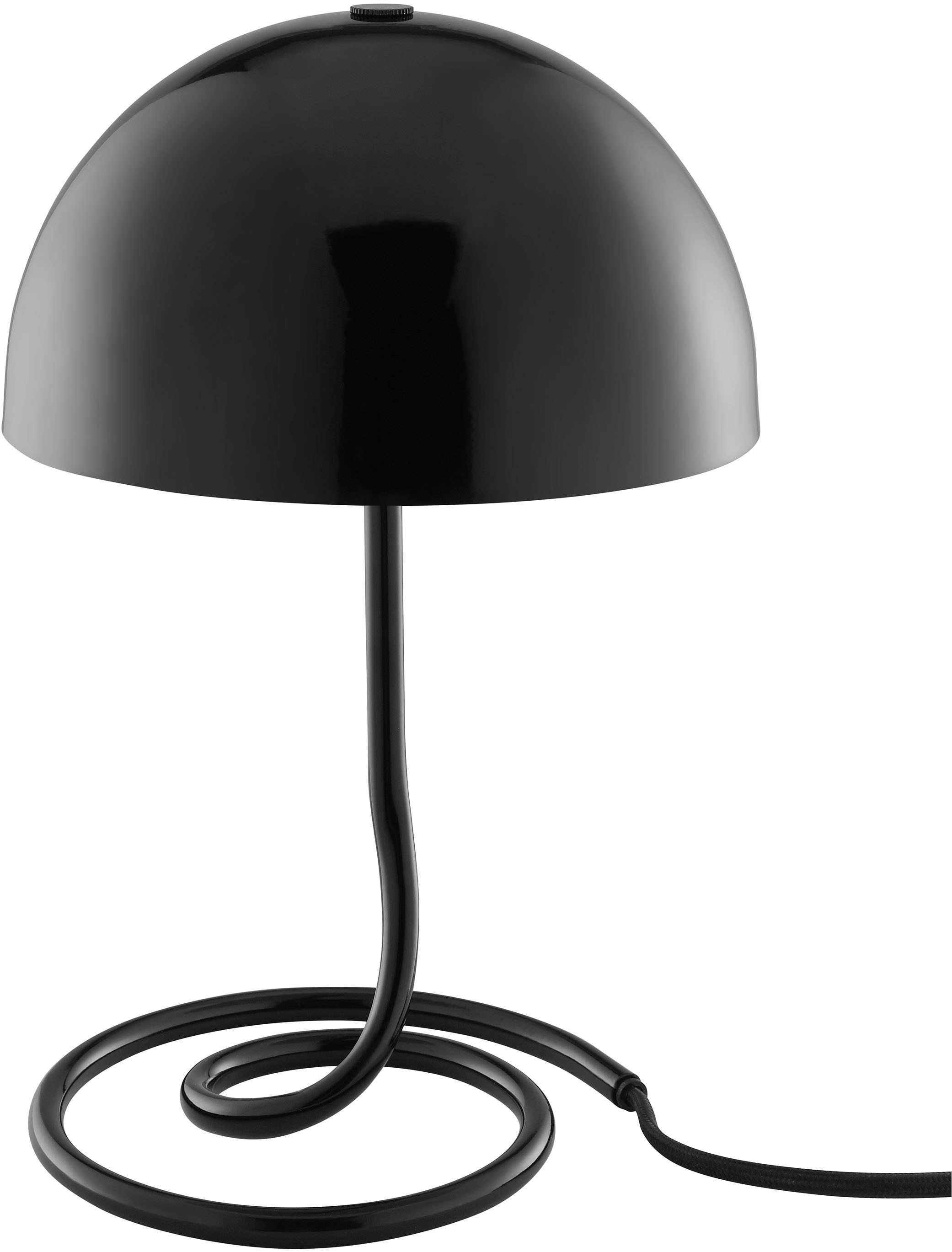 OTTO home Tischleuchte »Charlett Pilz Lampe« G9 1 Stk. Tischlampe, Ø 20 cm, Höhe 31 cm, Metall, Spiralfuß, Pilzleuchte, G9