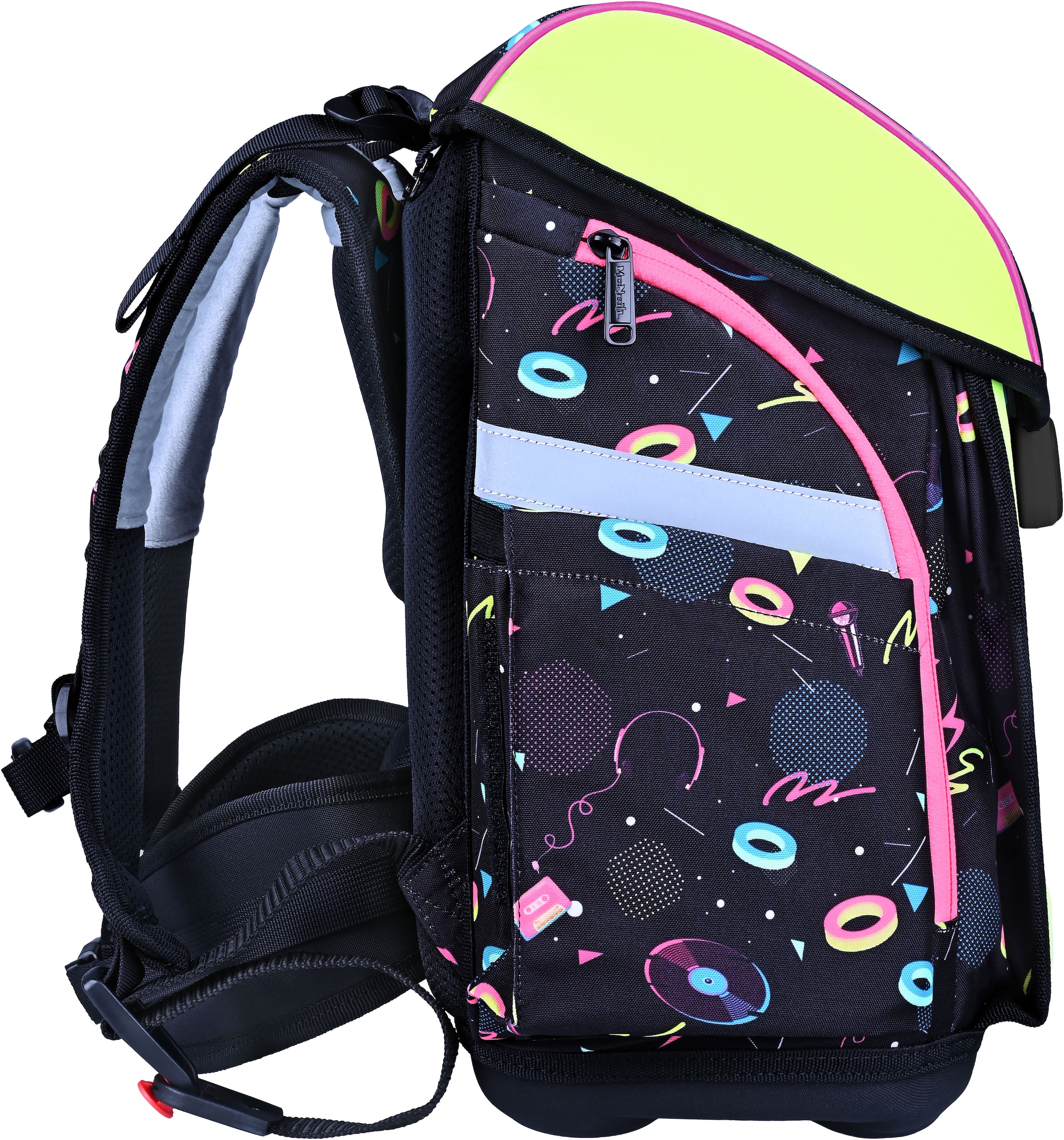 McNeill Schulranzen »Primo, inkl. Etui, Turnbeutel,« Reflektierende Streifen auf den Schultergurten;Retroreflektierende Flächen