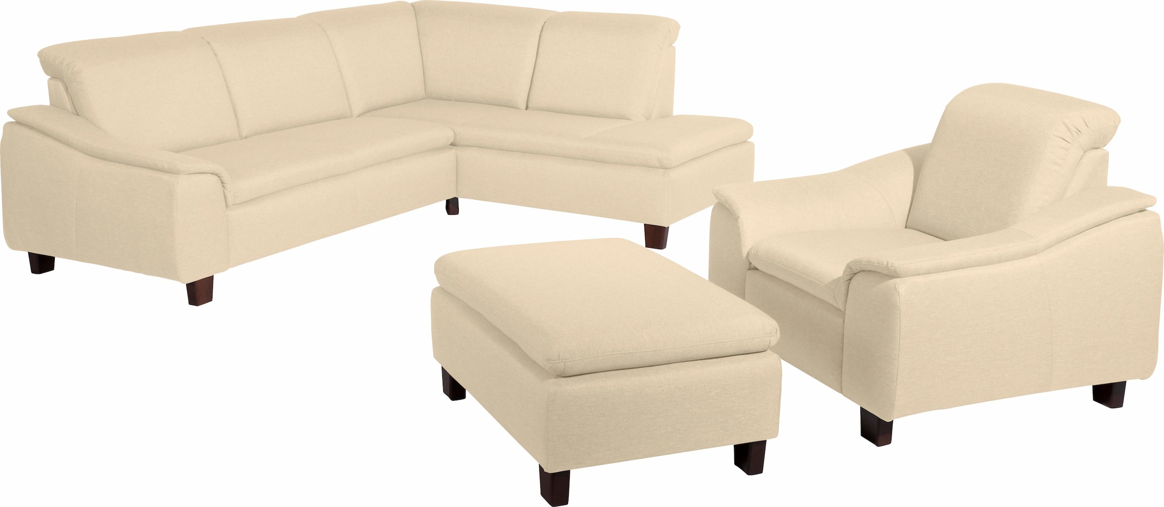 Max Winzer® Sessel »Alessio, Loungesessel, geschwungene Formensprache, hoher Sitzkomfort«, bequem mit abgerundeter Rückenlehne, aktuelle Mattenoptik