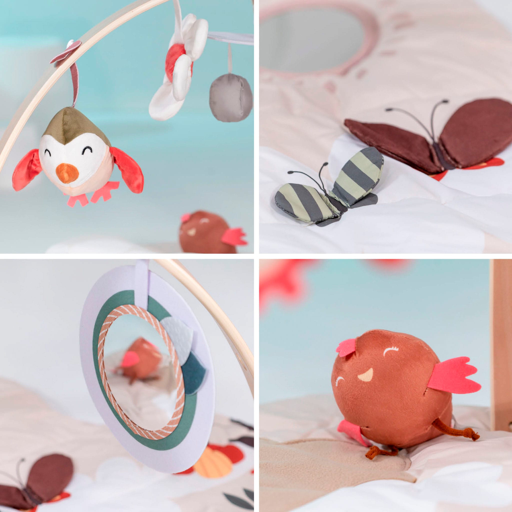 BabyGo Spielbogen »Bianca Flower«, 3D-Activity-Spielmatte