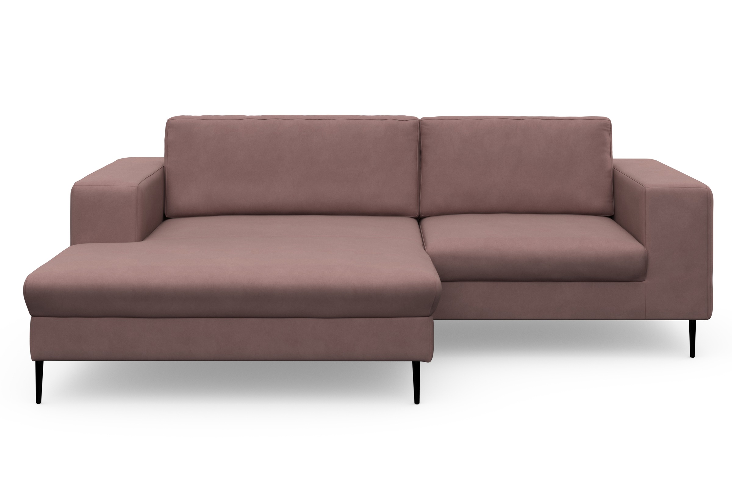 DOMO collection Ecksofa »Modica kompakt und elegant, Breite 244, L-Form«, moderne Optik mit extrabreiter Recamiere, auch in Cord