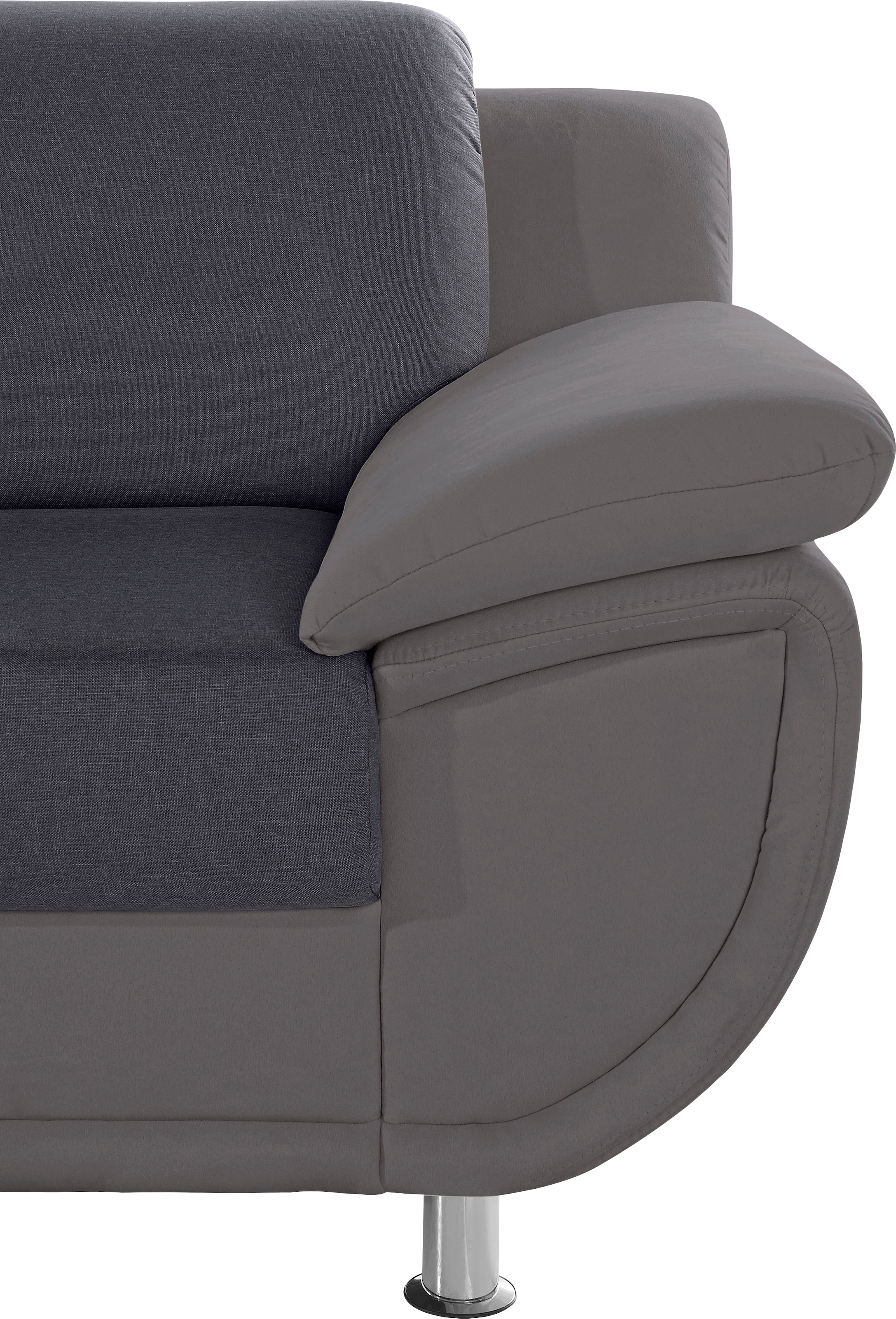 TRENDMANUFAKTUR Wohnlandschaft »Rondo 3, zeitlos und modern, im Materialmix, U-Form« wahlweise für mehr Komfort mit Federkern, wahlweise mit Bettfunktion