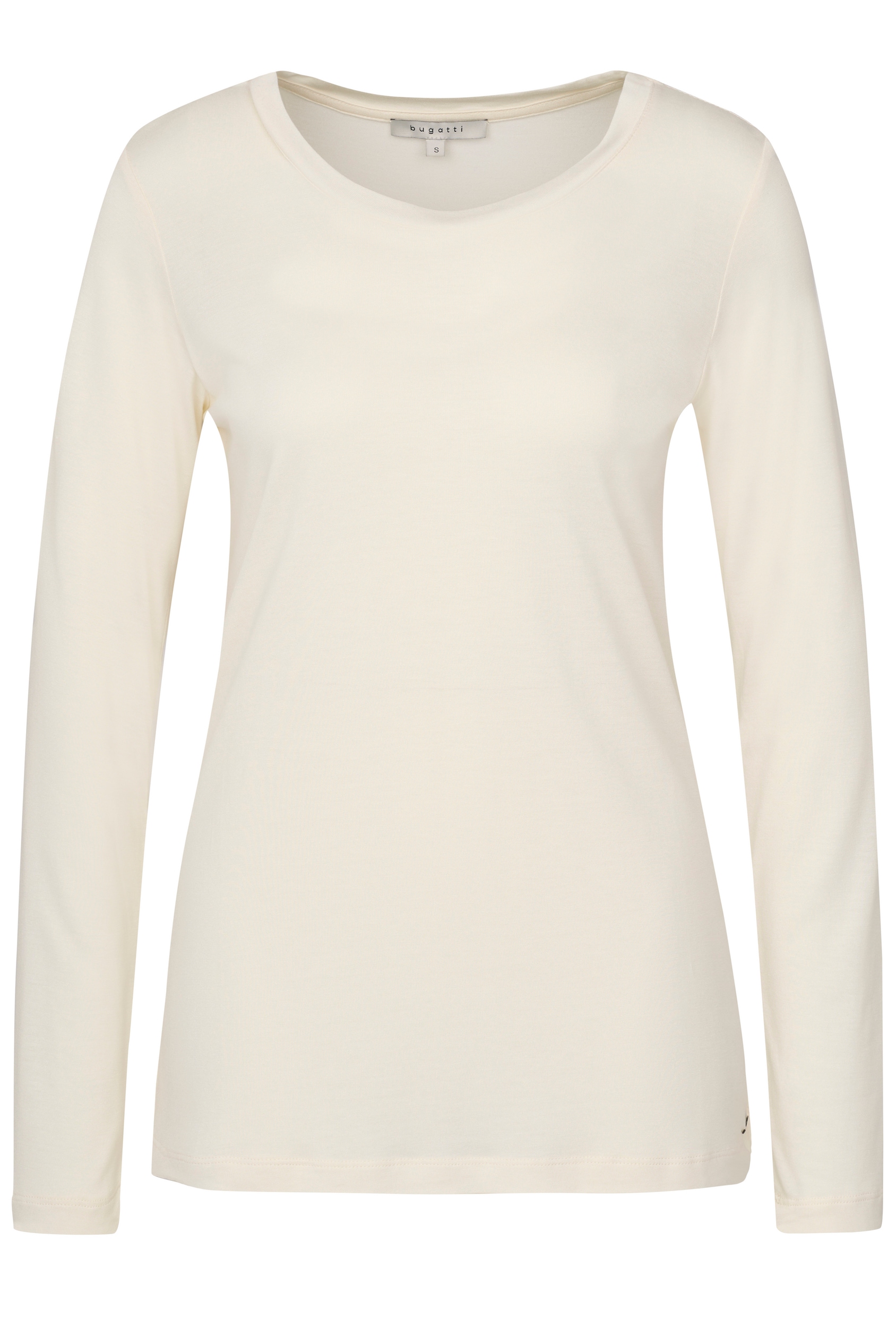 bugatti Langarmshirt, mit Rundhals