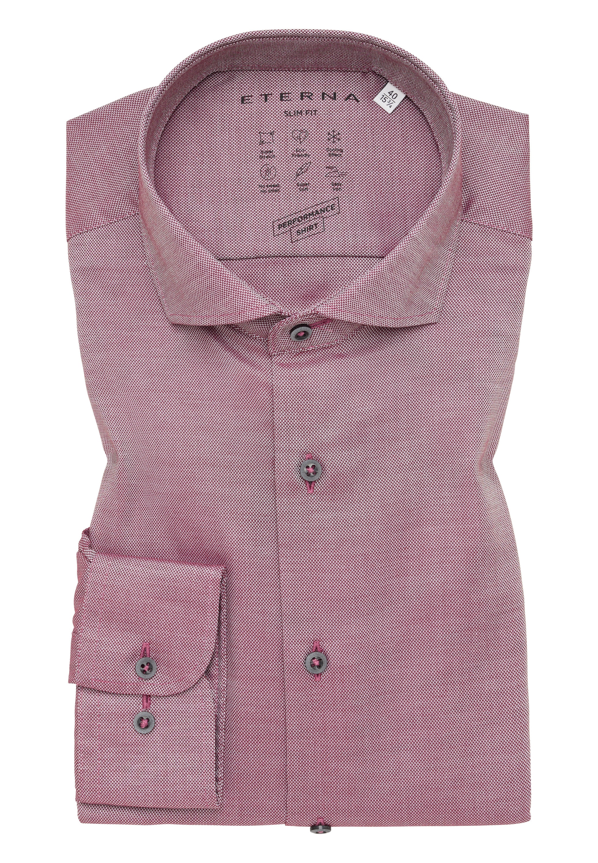 Eterna Langarmhemd »SLIM FIT«, EASY IRON (bügelleicht)