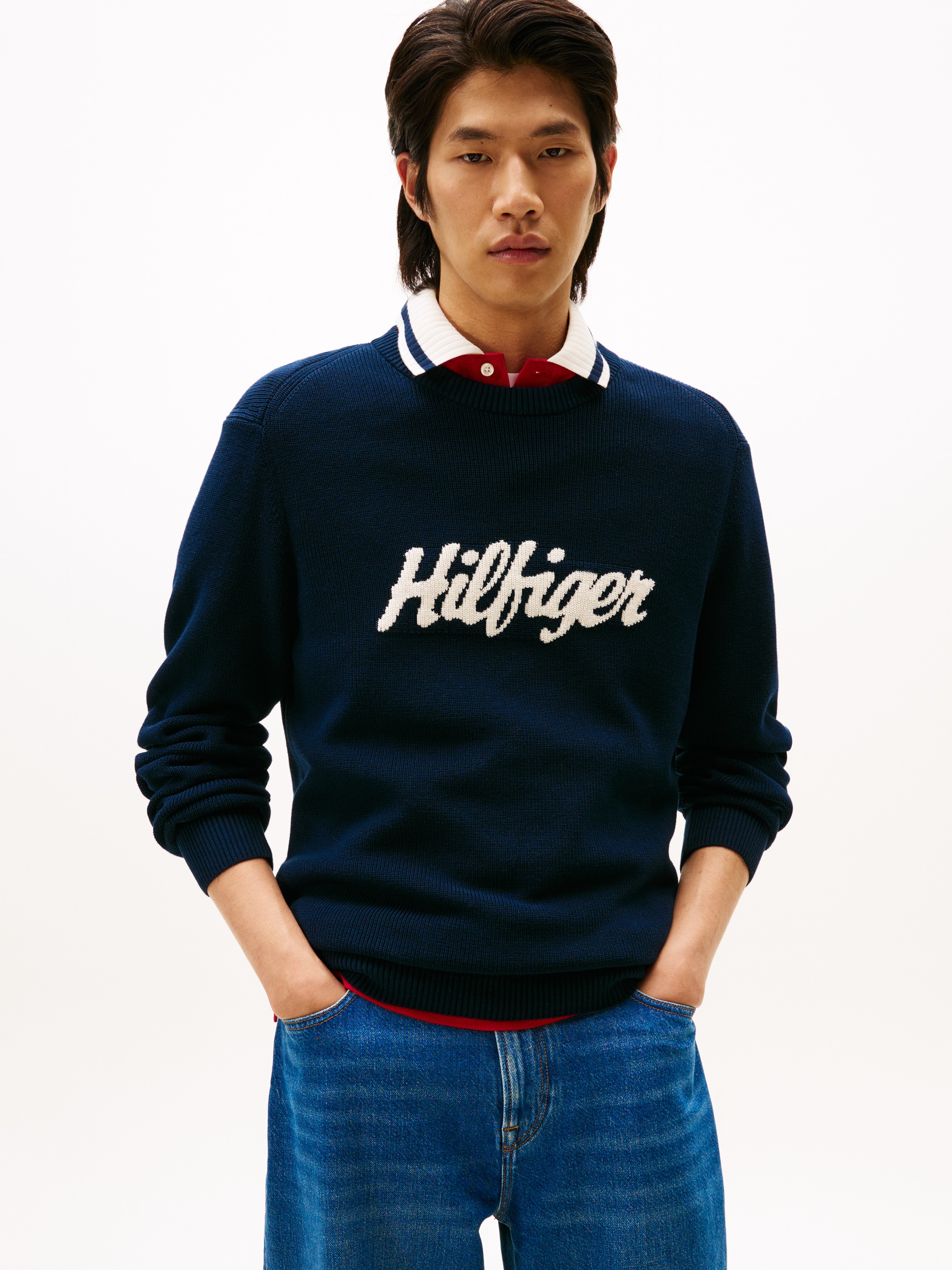 Tommy Hilfiger Rundhalspullover »SEASONAL GRAPHIC COTTON«
